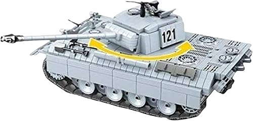 Miniatura 10 de General Jim's Bloques de construcción militares de la Segunda Guerra Mundial alemán Rey Tigre Panzer VI Bloques de construcción de bloques de