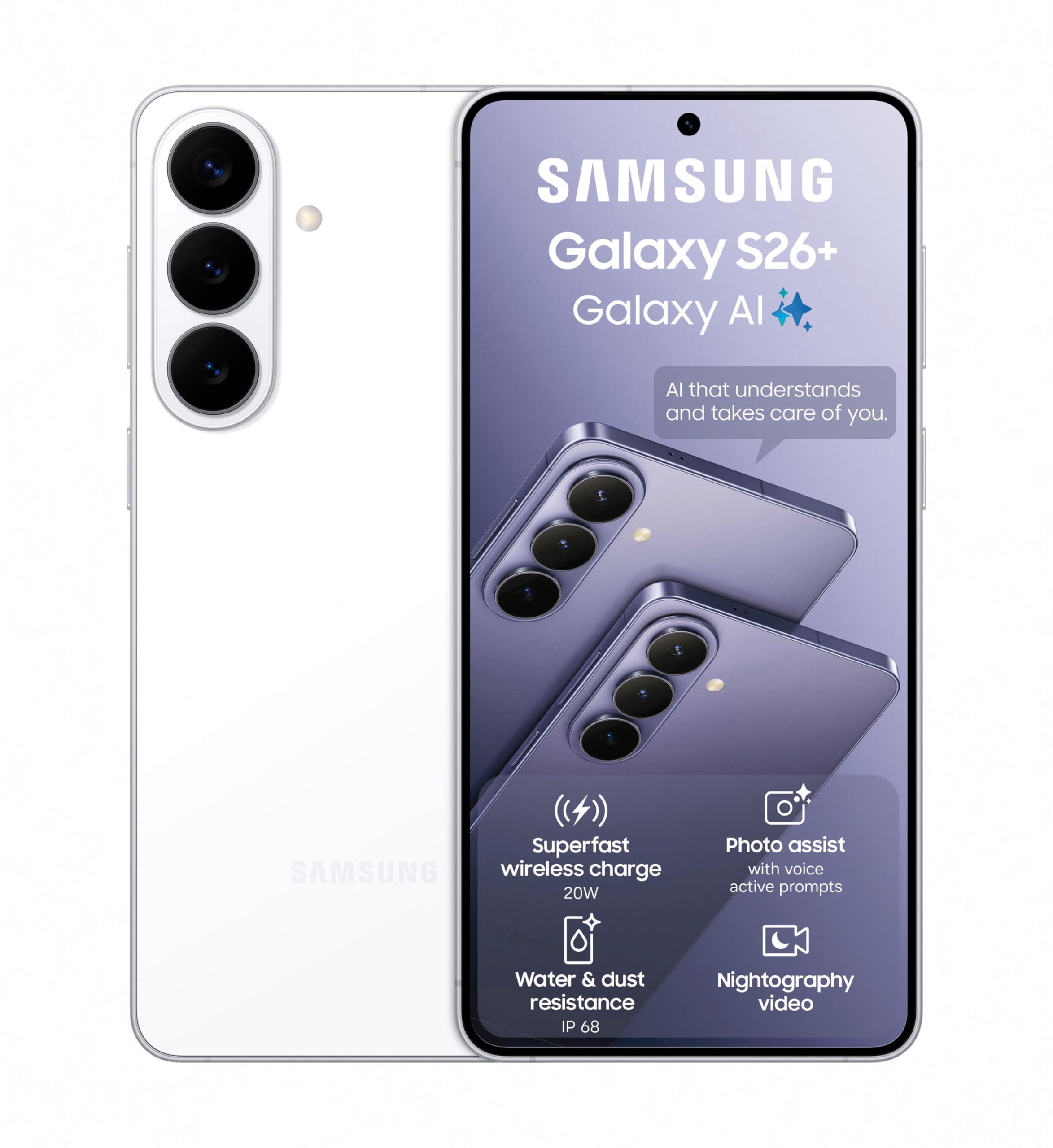 Samsung Galaxy S26 ホワイト おまけ付き Samsung Galaxy S26+ 512GB, White : Amazon.co.za: Electronics