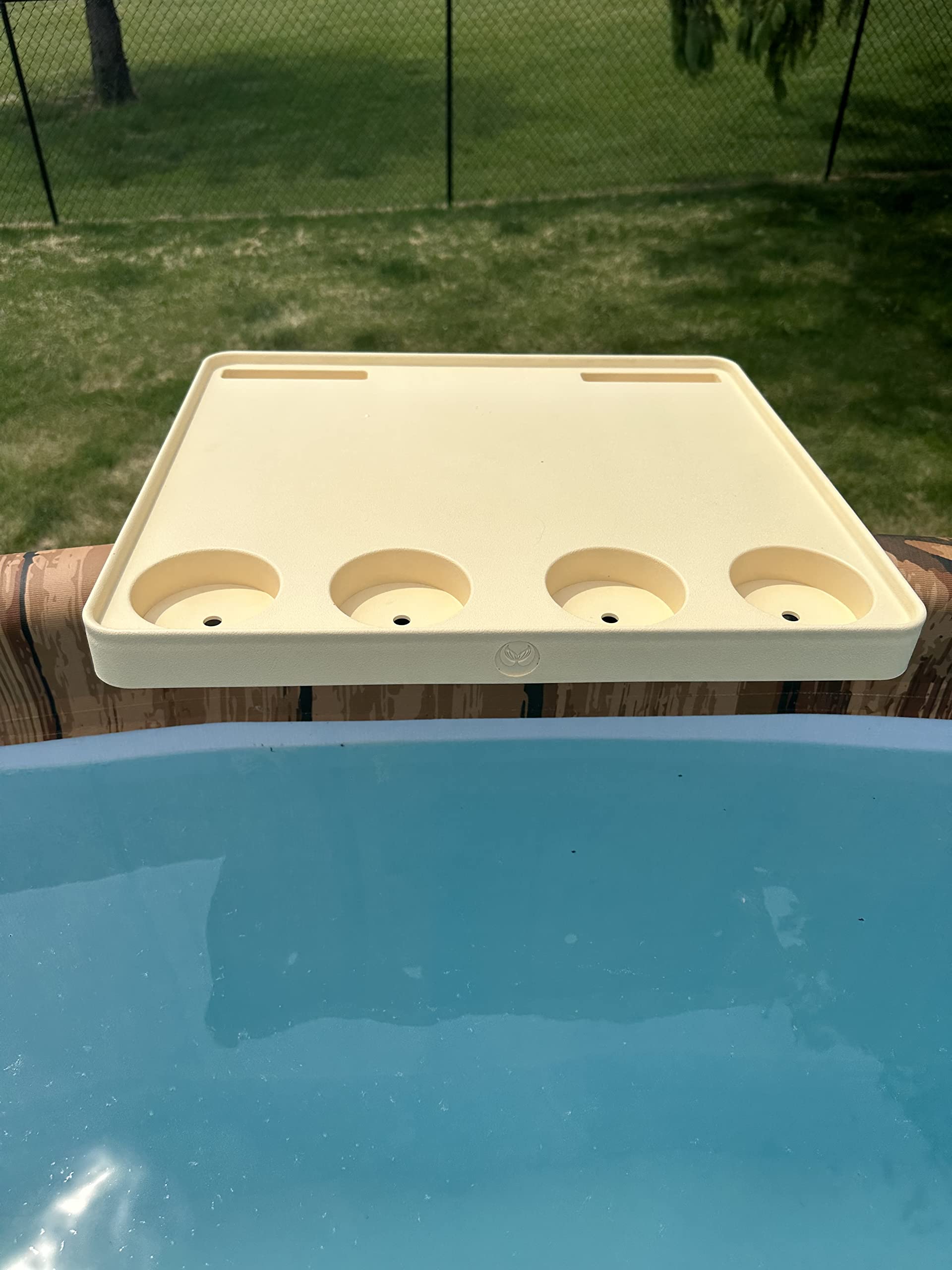 CONGARTENO Lot de 2 plateaux de service gonflables pour piscine, pique-niques, barbecues CONGARTENO Lot de 2 plateaux de service gonflables pour piscine, pique-niques, barbecues