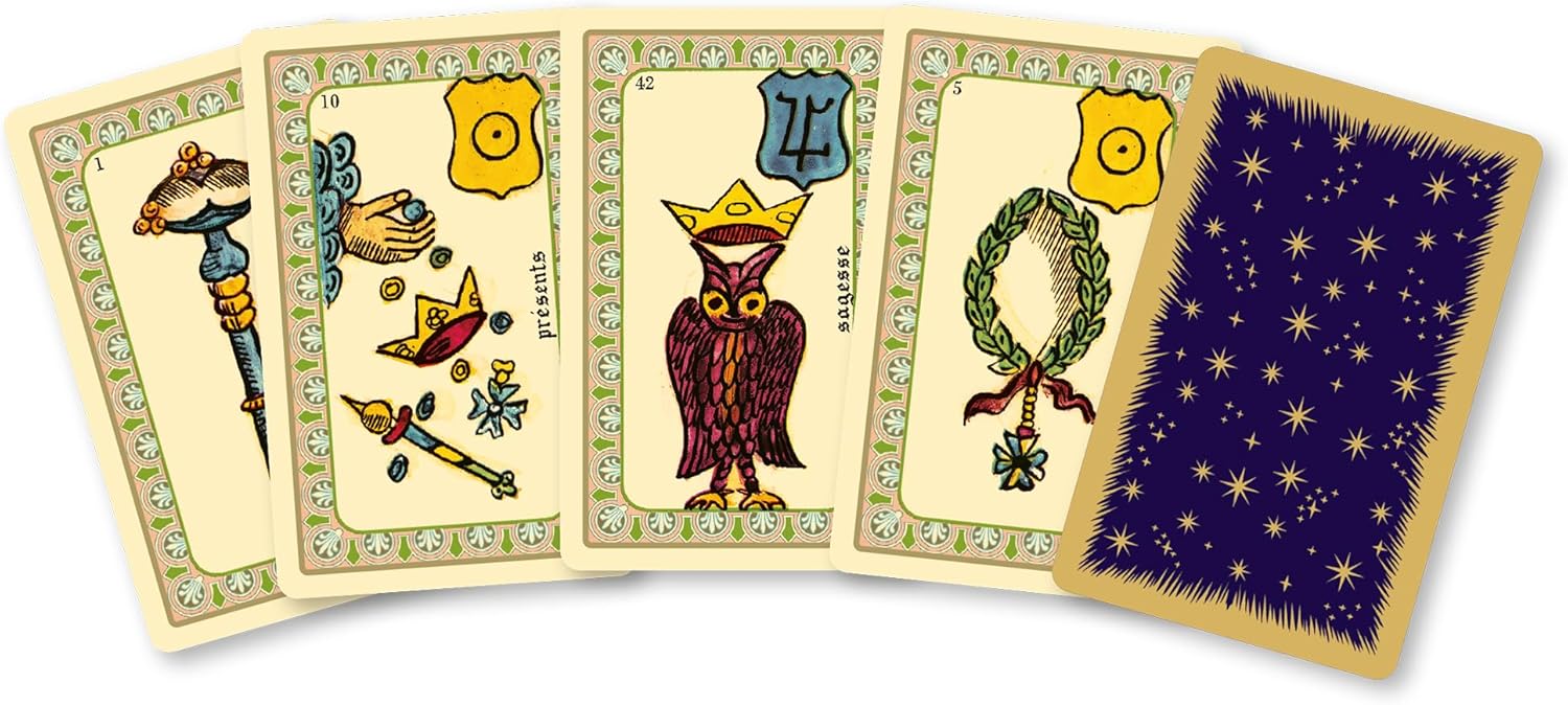 Dusserre - Marseille Tarot Mini Games & Oracle Belline | Cartomancy Collector's Box | Limited Edition | Oracle and Divination Tarot | Hard Box