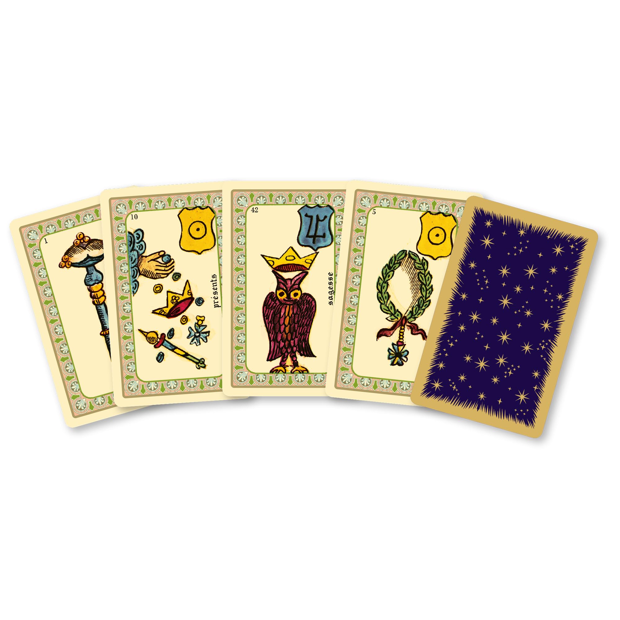 Dusserre – Minis Tarot-Spiele Marseiller & Oracle Belline | Sammelbox Cartomancie | Limitierte Edition | Orakel und Tarot Wahrsagerei | Hartschale