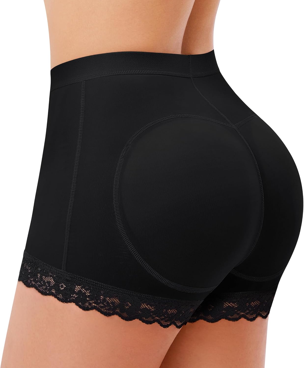 LANCS Women Butt Lifter Panties Padded Shapewear Hip Enhancer Pads Shorts Seamless Underwear Tummy Control Boyshorts