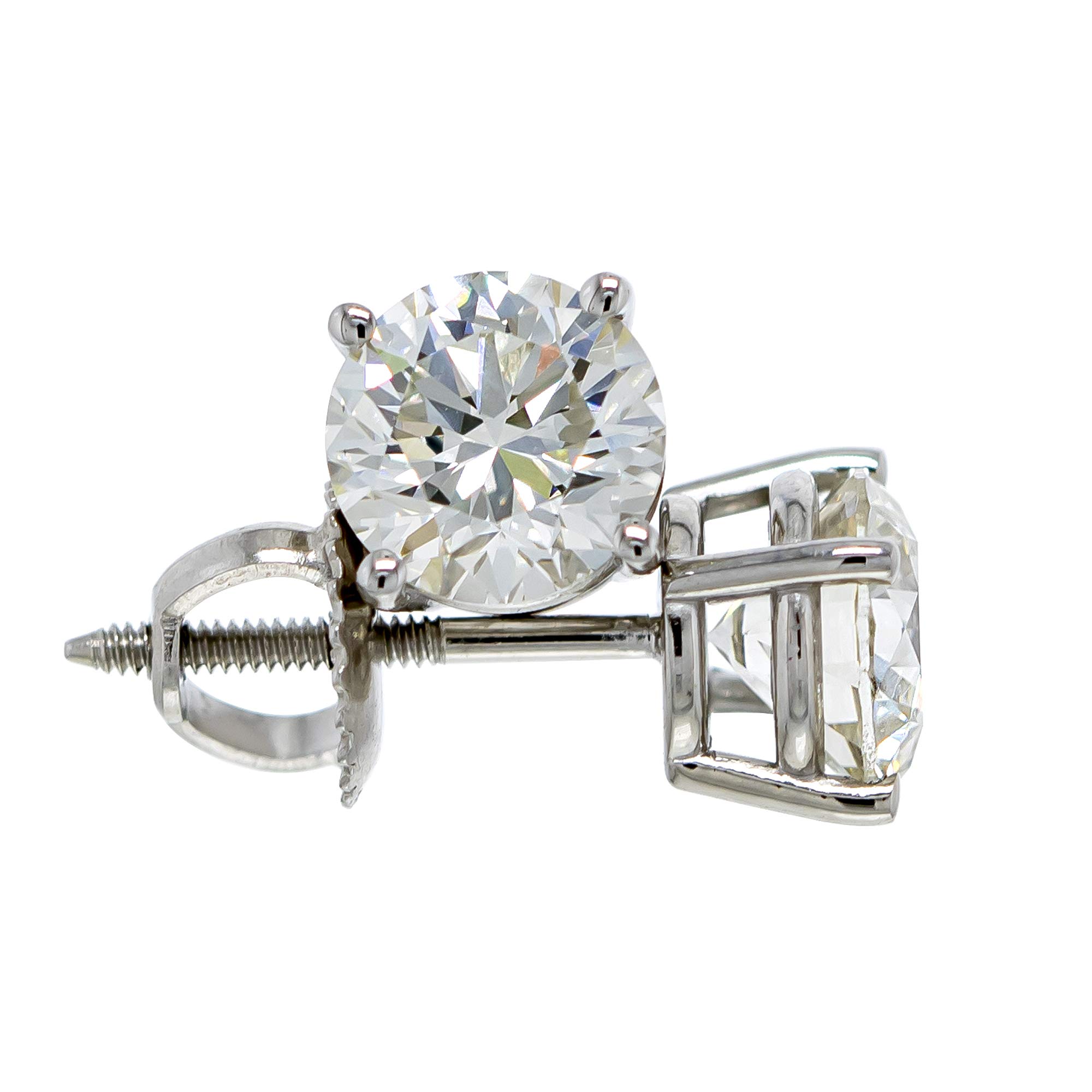 New World Diamonds 2 Carat Studs