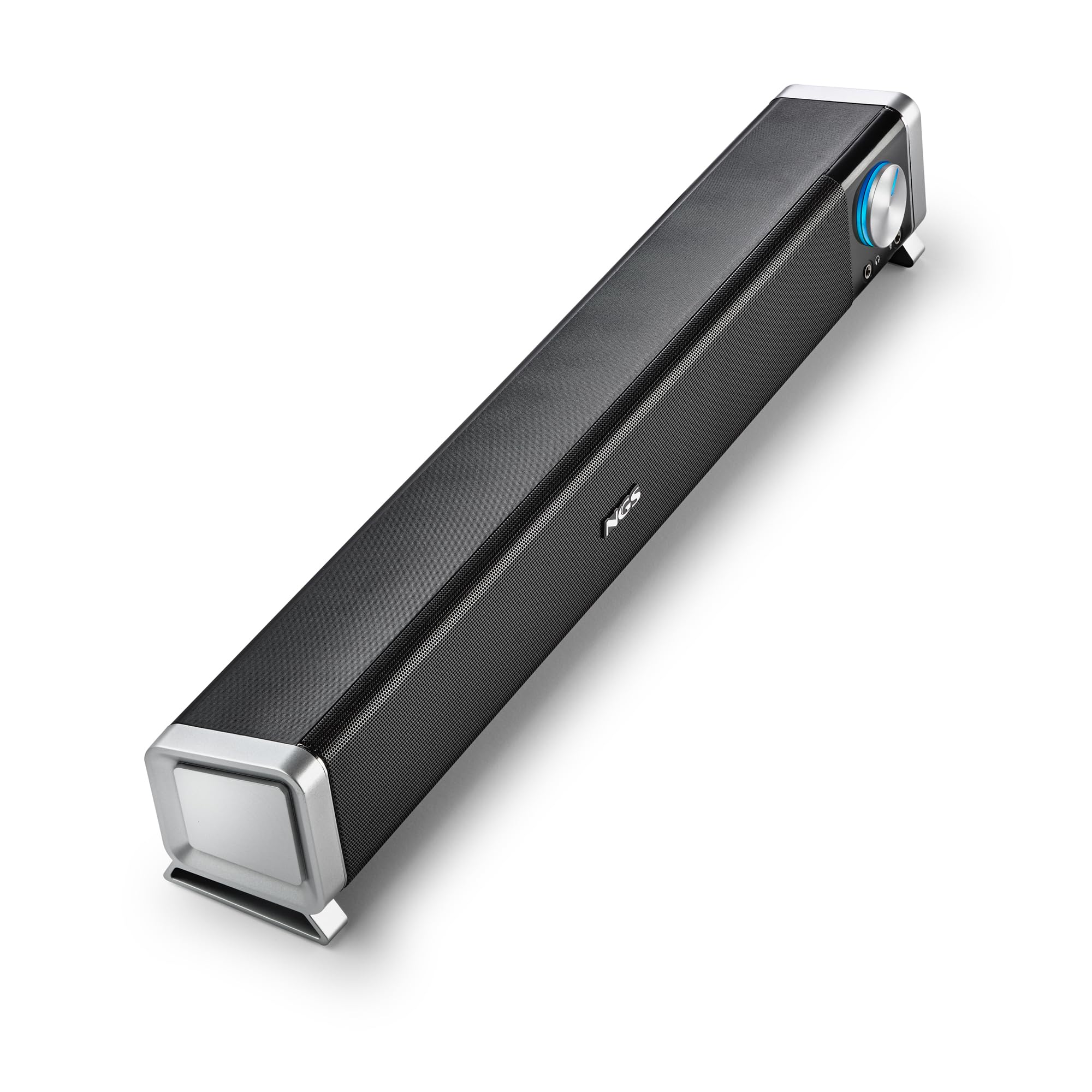 NGS SB500 BT - Barre de Son Bluetooth 20 W pour PC, TV, Tablette et Mobile, stéréo, USB, Prise 3,5 mm, entrée Micro, Sortie Casque, Plug & Play