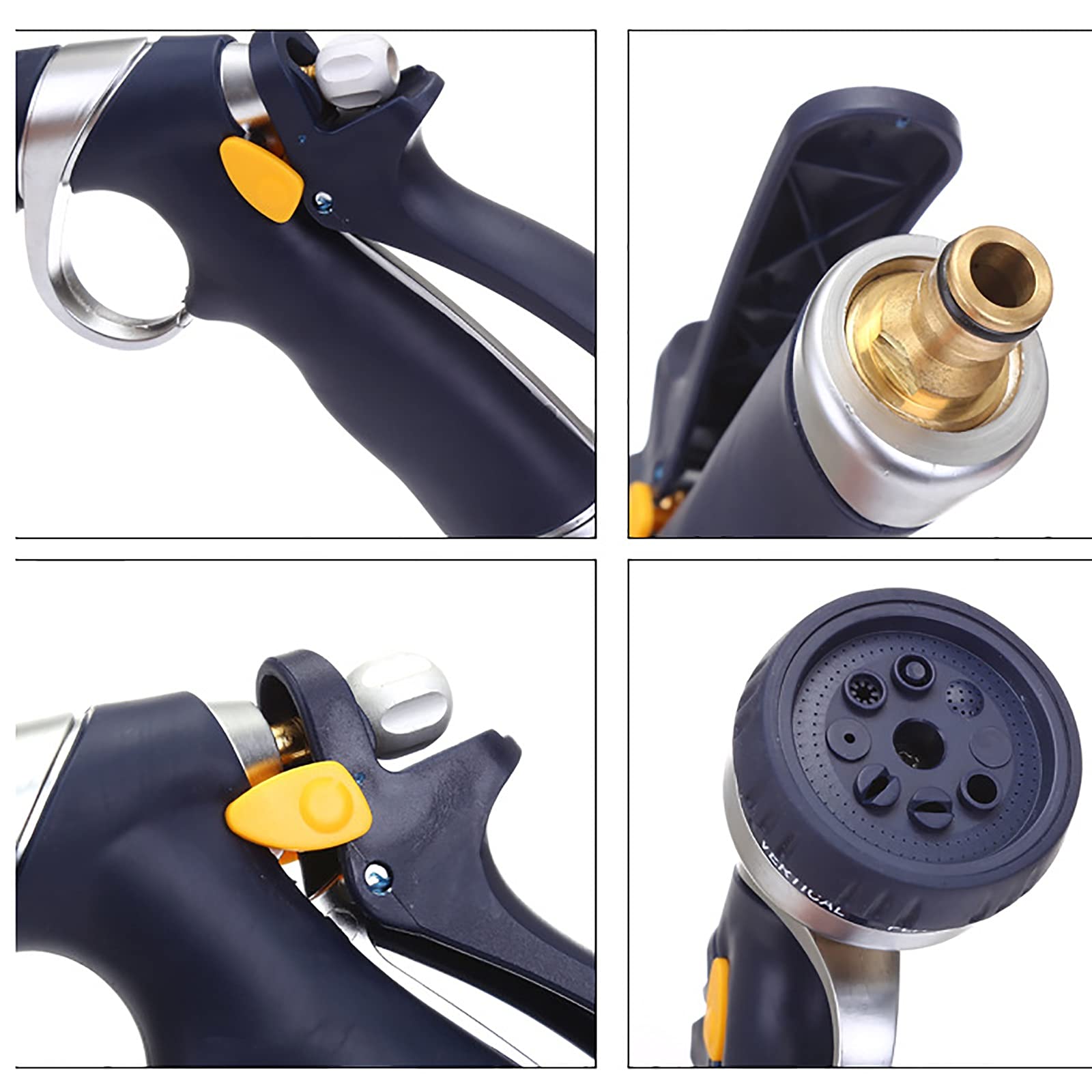 Pistola a Spruzzo per Irrigazione Pistola da giardino in lega di acqua in zinco per La Pulizia Dell'irrigazione