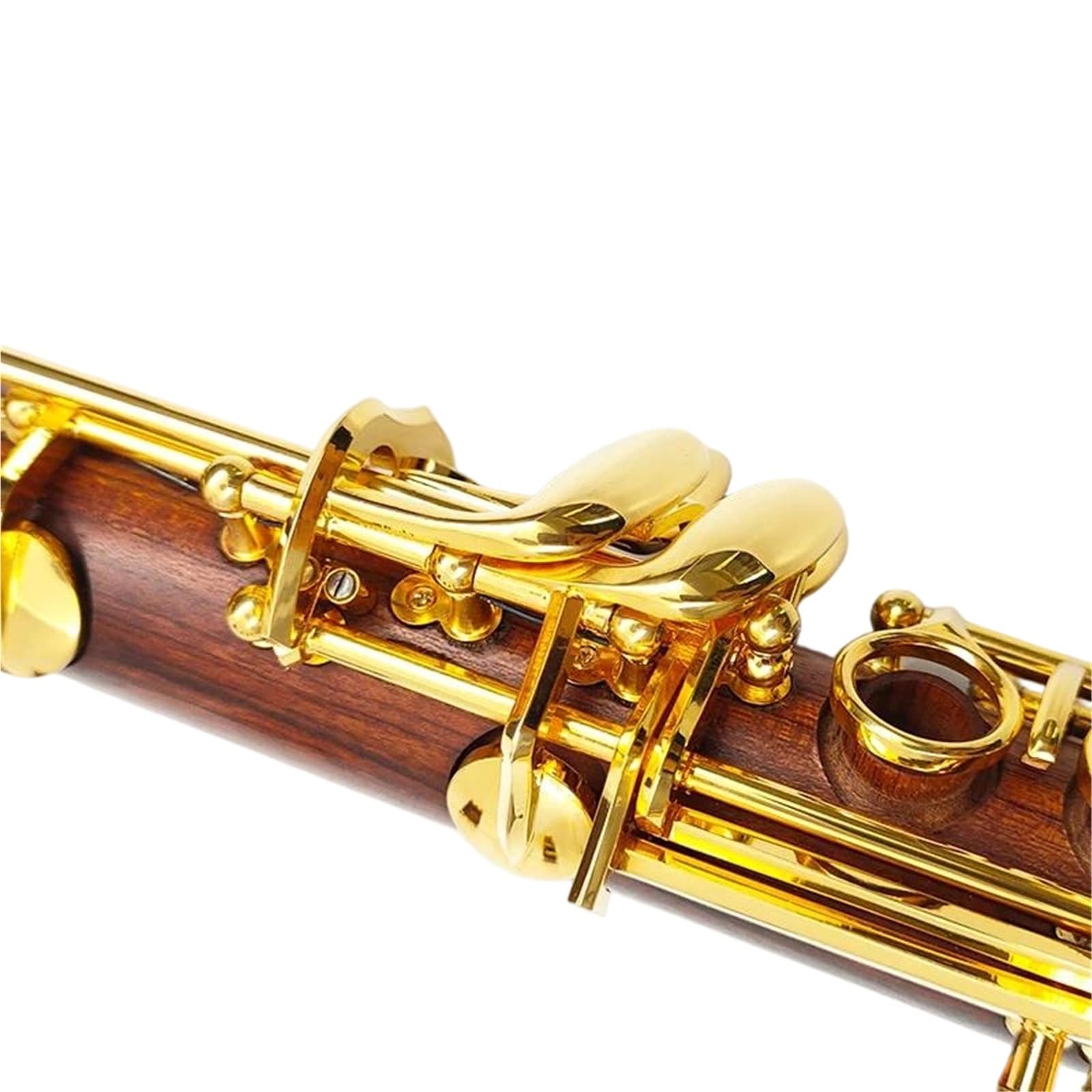 Professionelle Klarinette Professionelle Klarinette Bb Vergoldet 17 Tasten Korpus Aus Rotem Holz Und Palisander Für Musiker