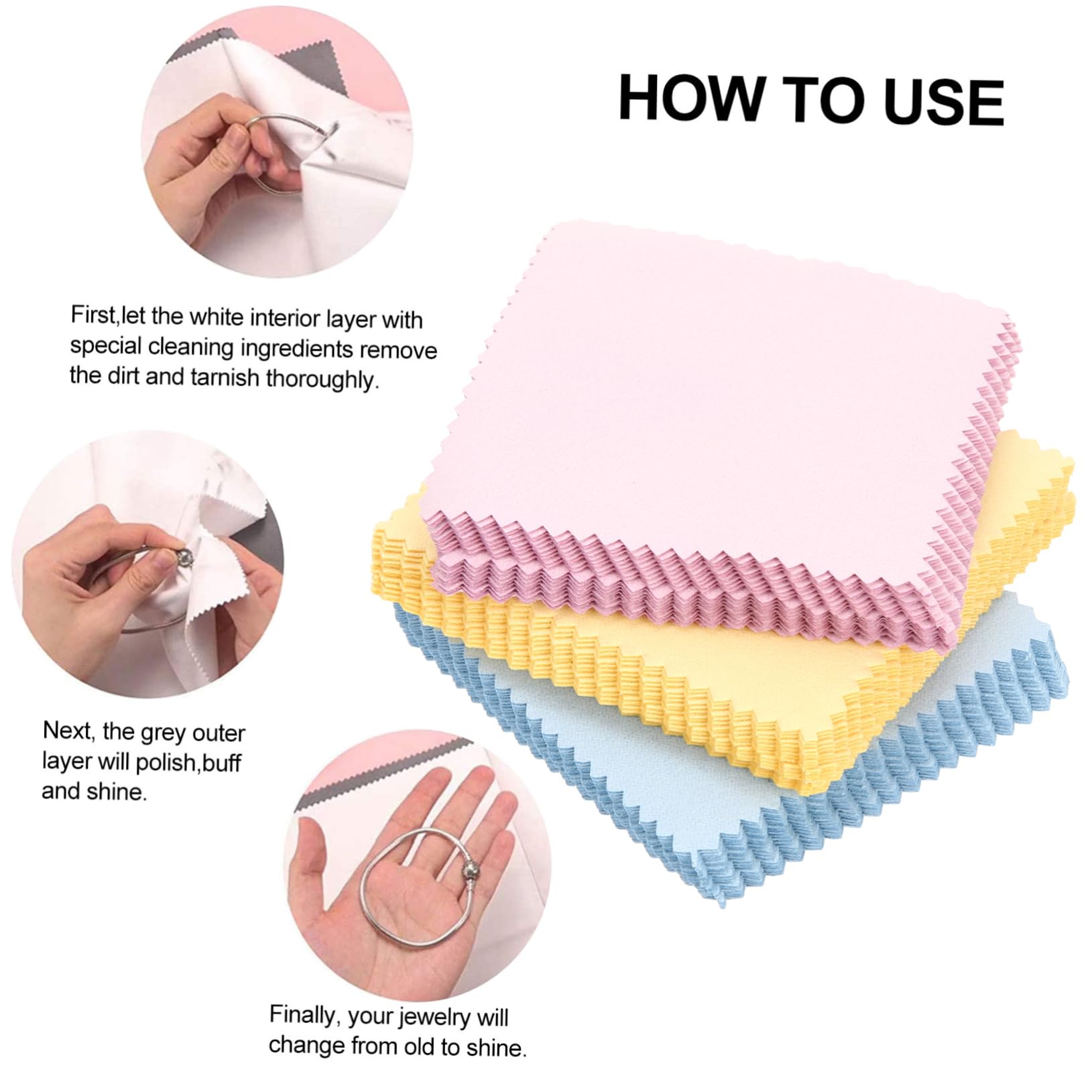 TEHAUX 240piezas Paños De Limpieza De para Gafas Pantallas y Joyería y Reutilizables Aleatorios