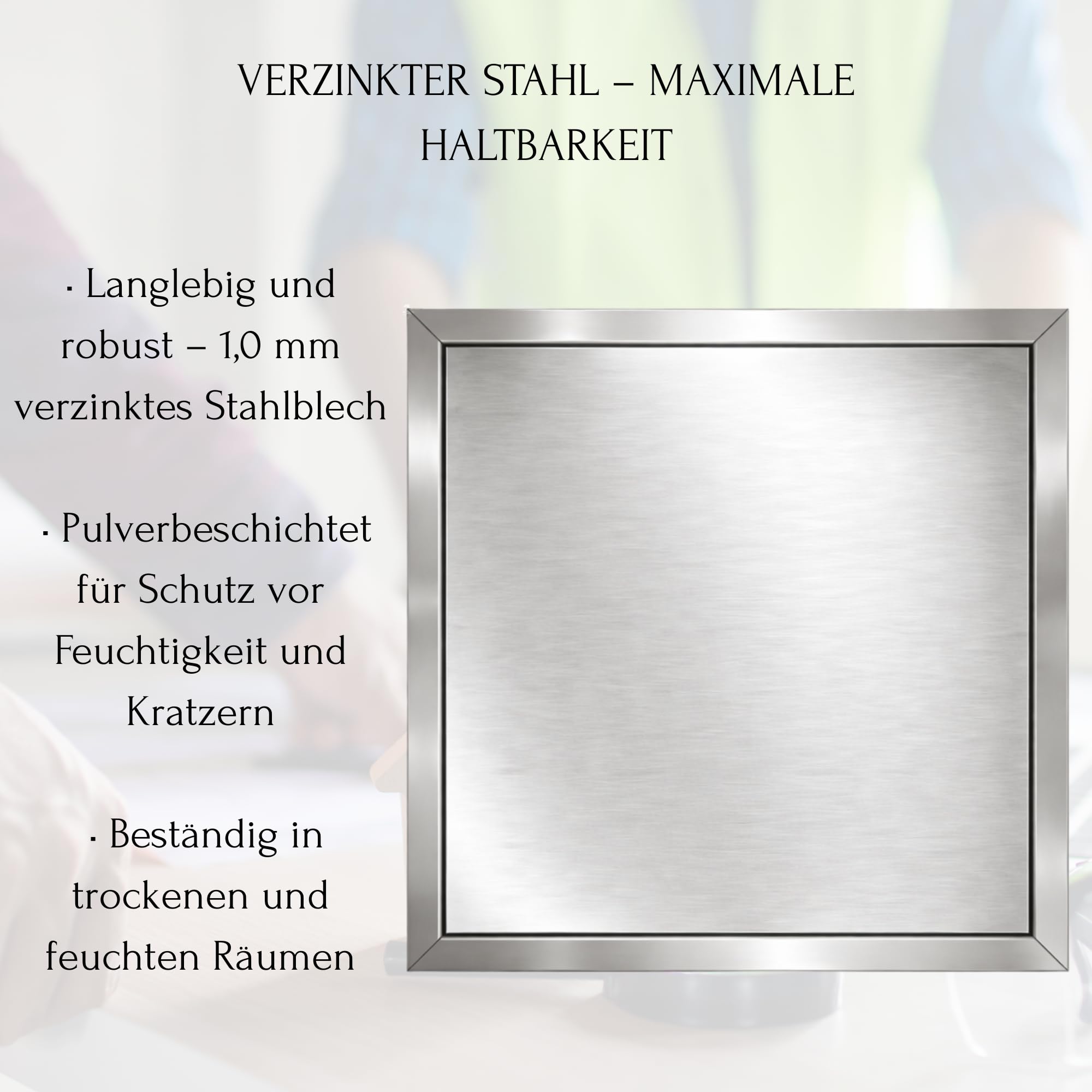 TMALASER Drzwi rewizyjne metalowe 15 x 25 cm stal nierdzewna – klapa rewizyjna Inox 150 x 250 mm push to open/Klick-Klack - drzwi inspekcyjne do ścian karton-gips