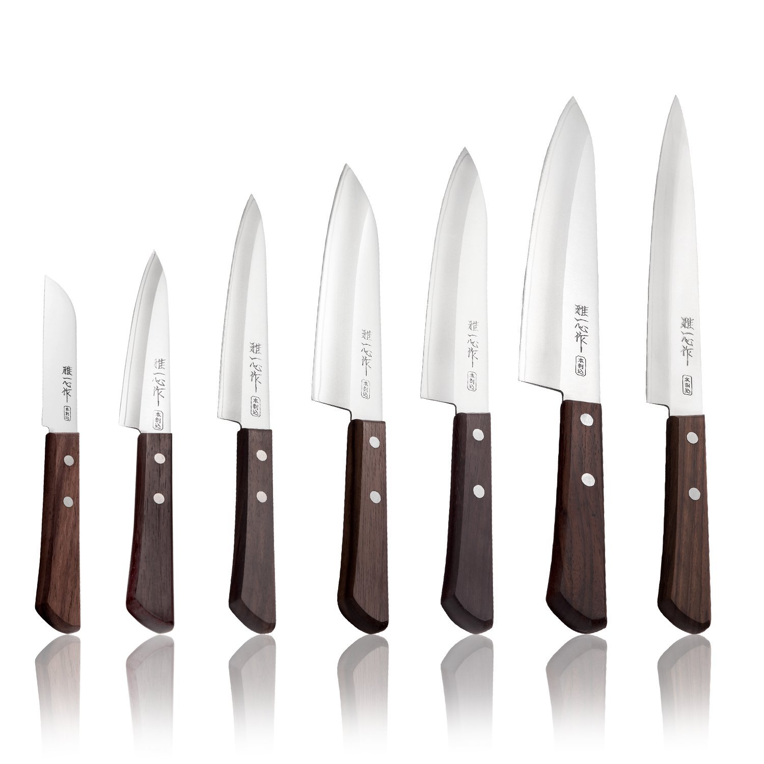 Miyabi Issin Kanetsugu Utility nóż i stal japońska AUS-8, stal wysokowęglowa i ergonomiczny uchwyt z drewna różanego, ostrze 150 mm