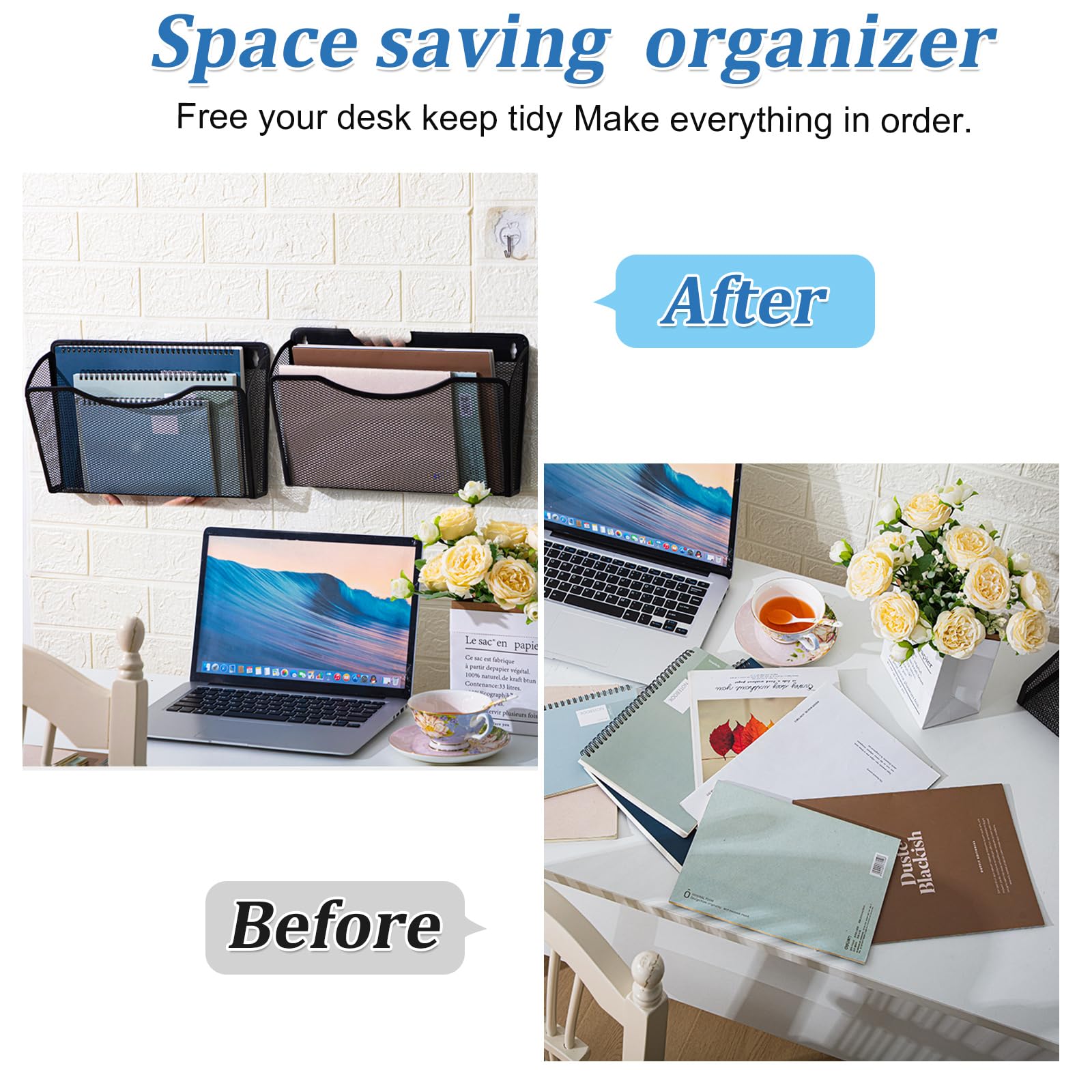 Vdamu 6-Tier Magnetic File Holder - No Drilling Installation File - View #11