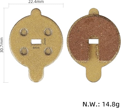 Miniatura 3 de Pastilla de freno de metal para NIU KQi3KQi3 ProKQi2 Pro Accesorios Scooter eléctrico Piezas de repuesto de freno de disco