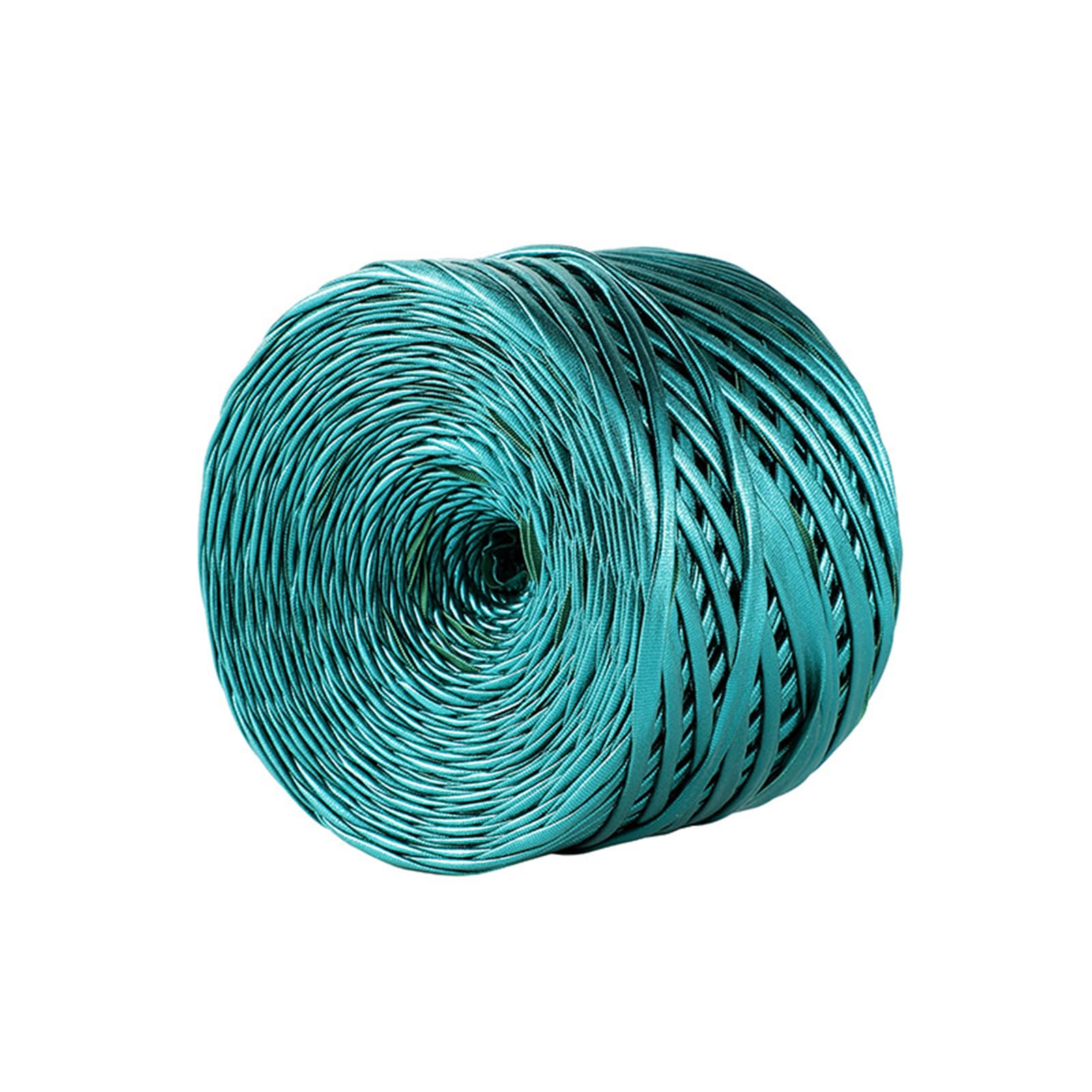 Tsophreniq Metallic Color Braiding Strips 32.8Yard 100g Per Roll Weaving Rope String for Knitting Blankets Bags and Home Decoration Crochet Blanket Thread