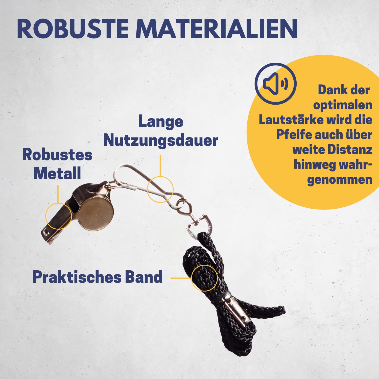 Laut & Robust: Schiedsrichterpfeife Aus Metall Mit Band – Perfekt Für Fußball, Training & Hund