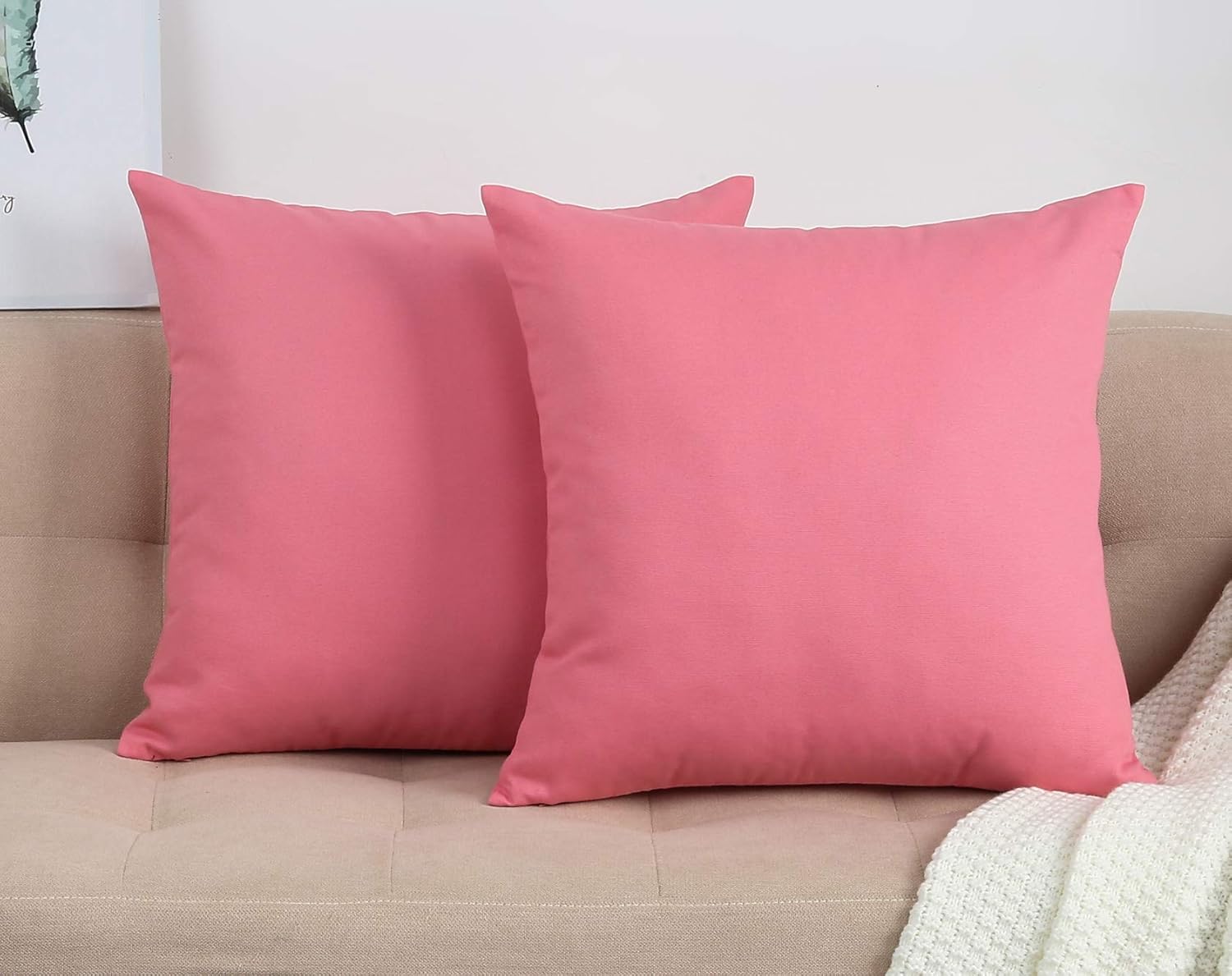 TangDepot Handmade Decorative Solid 100 Cotton Canvas