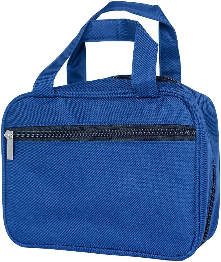 Dark Blue Bag Tote With Zipper Pouches For LDS Quad Or Triple & Bible Scripture Carrying Case