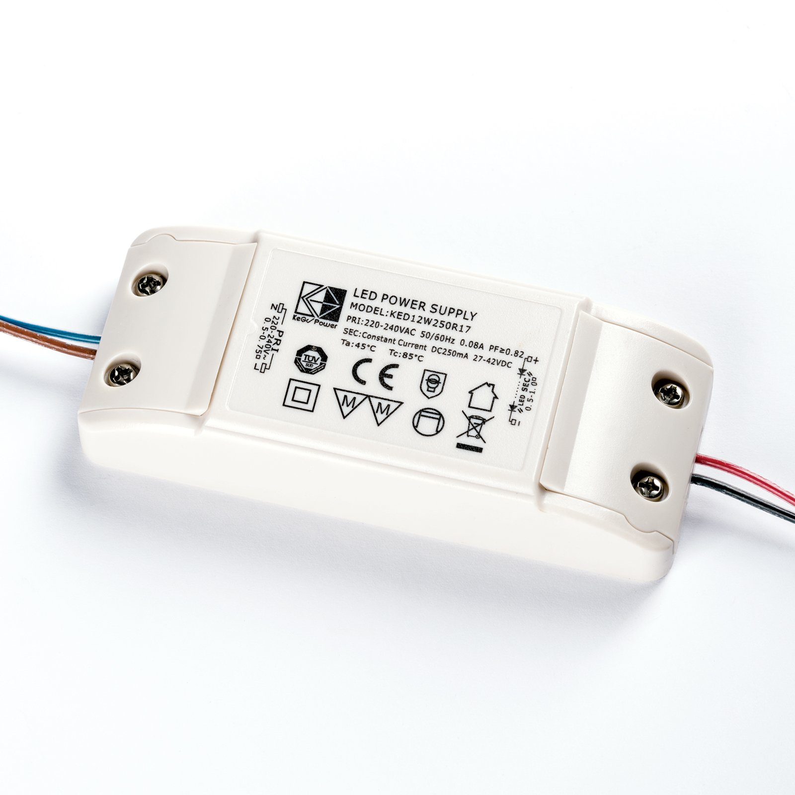 LED Driver KEGU 12W 250mA 17-42V KED12W250R17 Treiber Trafo Transformator