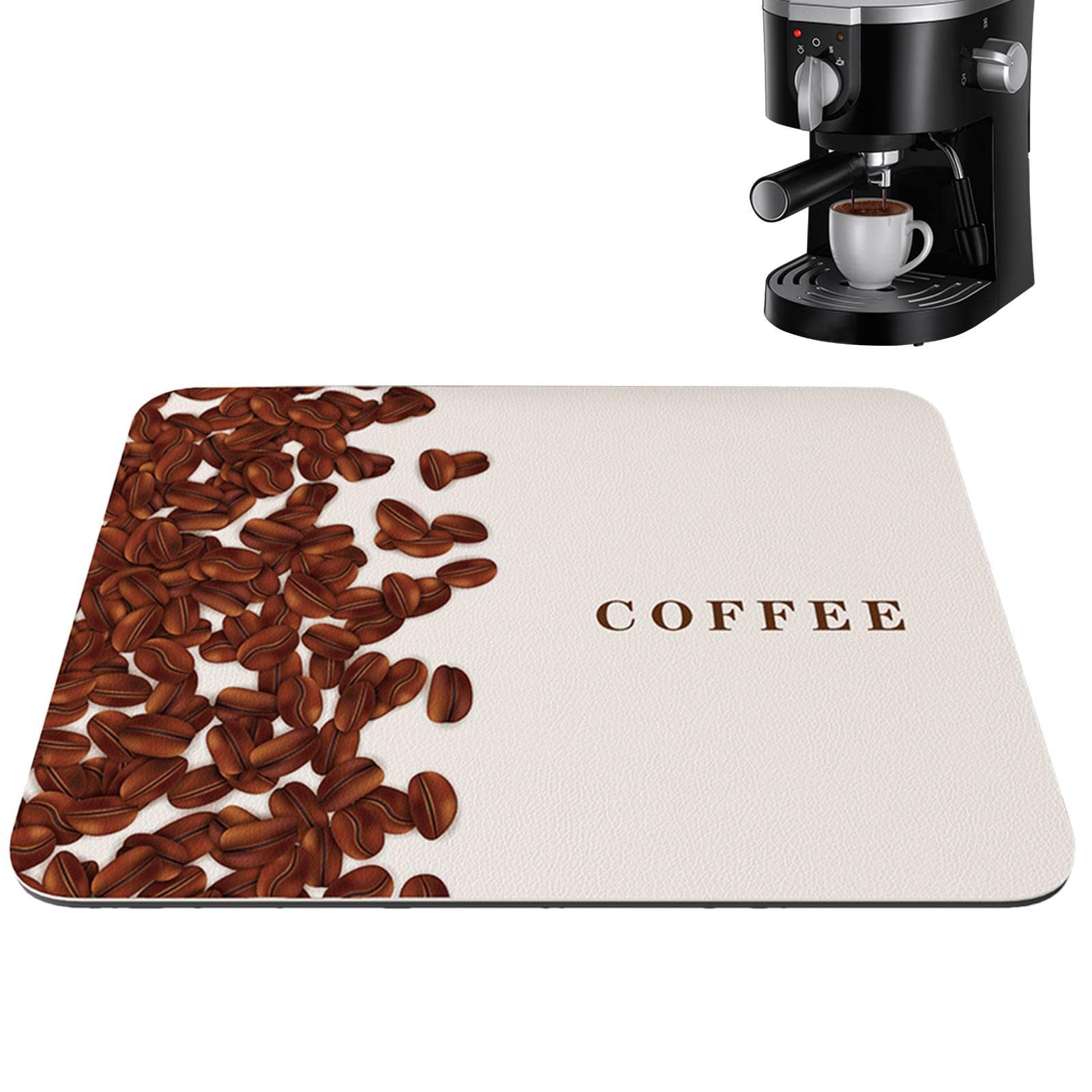 Bavokon Coffee Mat,Kitchen Appliances Moving Mat For Small Appliances,Non-Slip Slider Mat,Coffee Maker Mat Absorbent Dish Drying Mat Coffee Machine Mat Counter Protector For Kitchen Bar Accessories