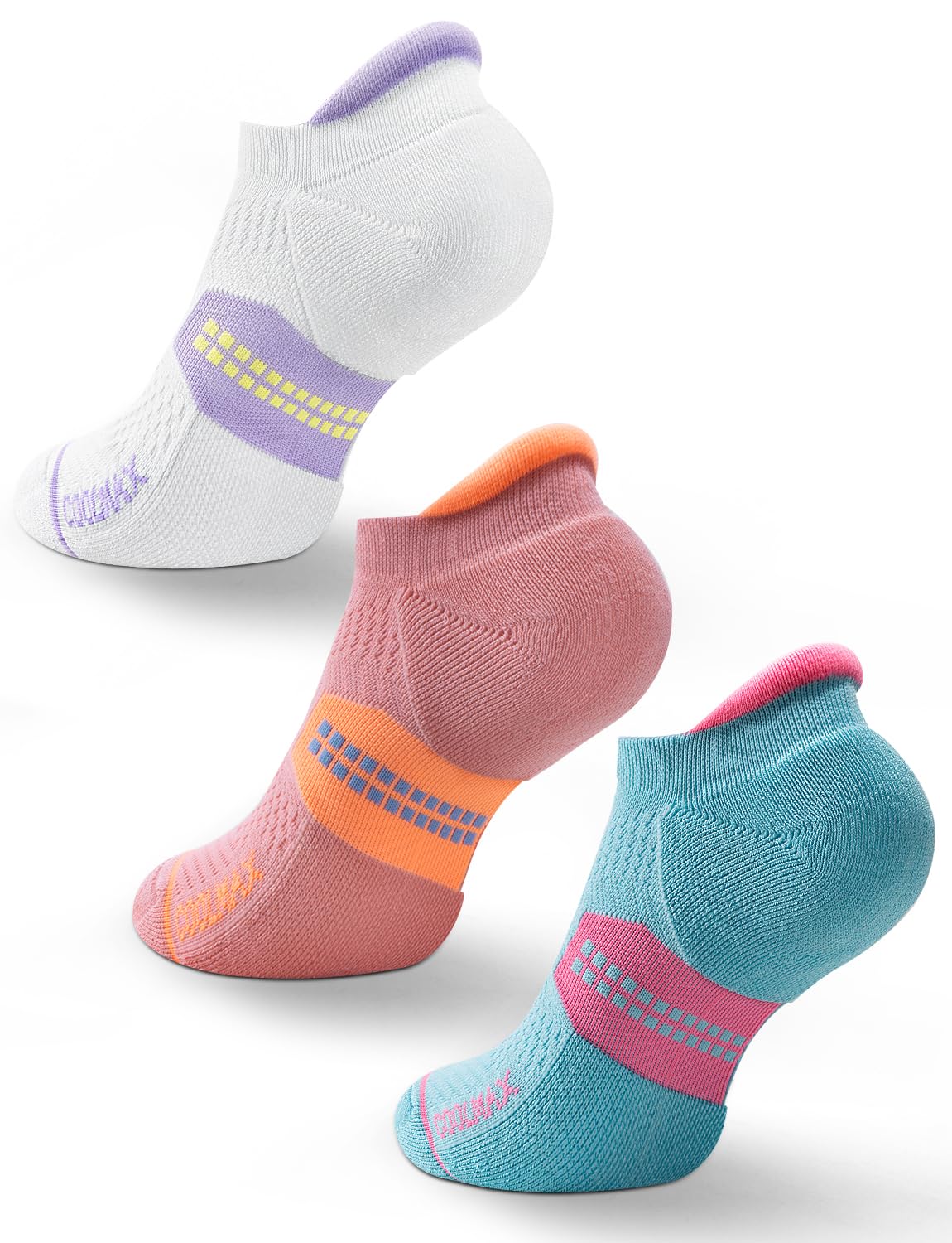 Juclise Laufsocken Damen Coolmax Bambusviskose No Show