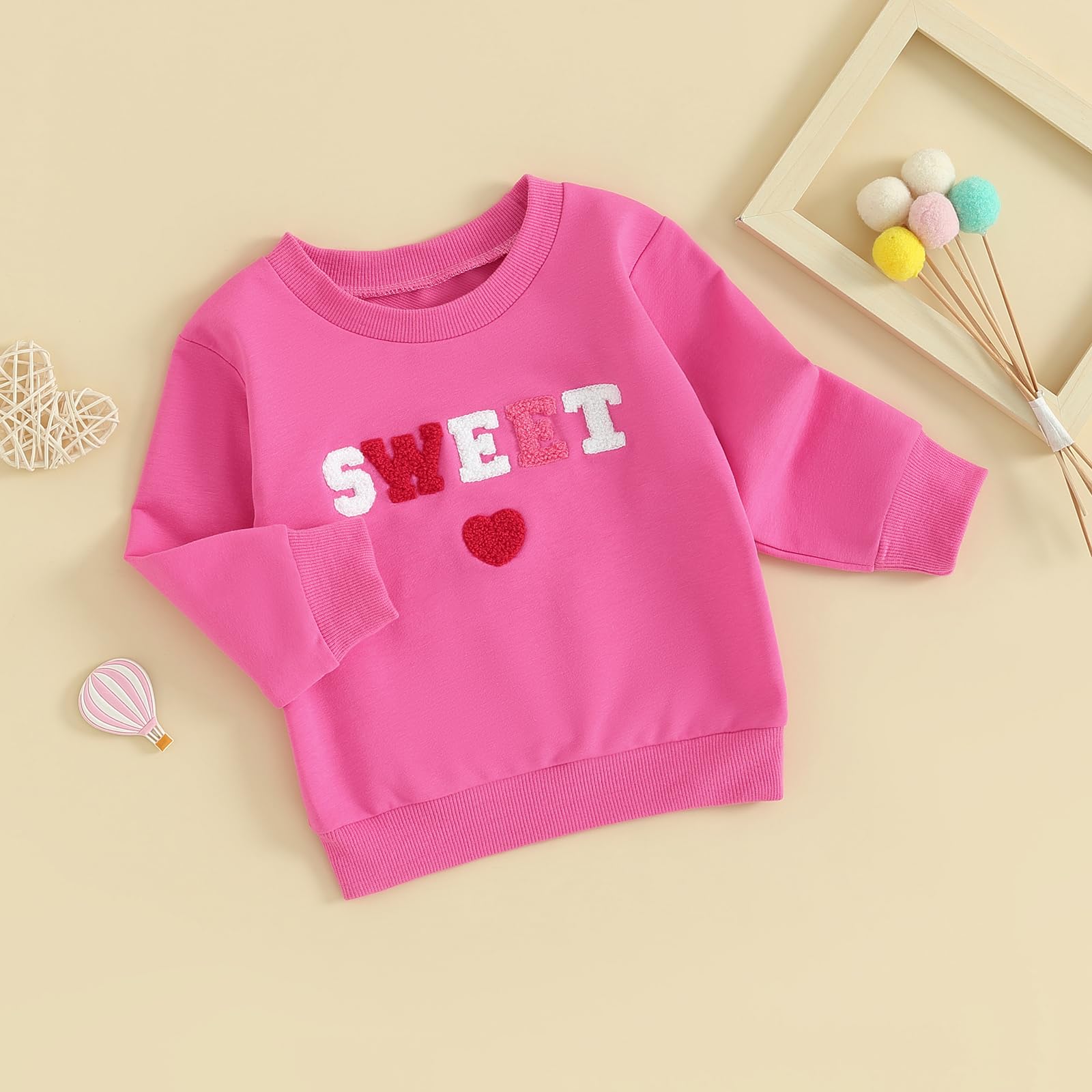 Socutebabe Toddler Girl Valentines Outfit Kiss Me Shirts Crewneck Sweatshirt Pullover Tops Infant Baby Spring Clothes (Lavende,18-24 Months)