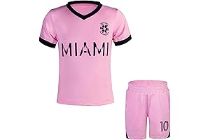Toddler Messi Soccer Jersey, Kids Football Training Shirt Uniform