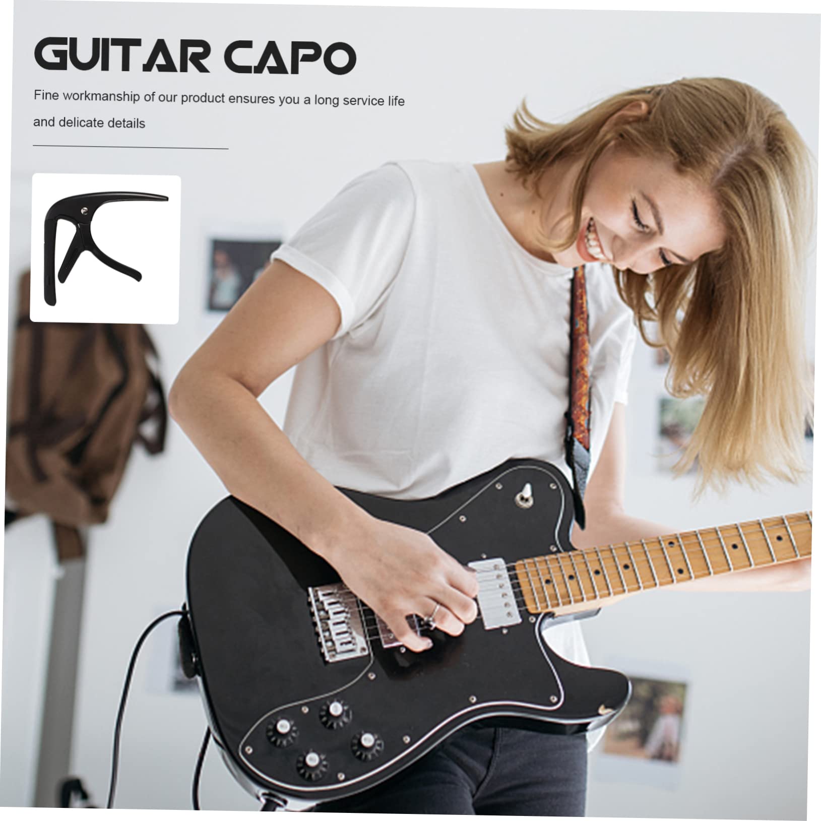 ibasenice 5sätze Guitar Capo Mit Pick Tragbare Und Modifizierte Gitarren-klammer Aus Langlebigem Für Akustische Und Elektrische Gitarren Vielseitiges Zubehör Für Musiker