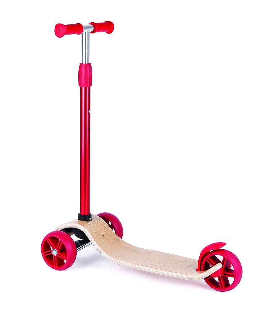 Amazon.com: Hape Street Surfer 兒童輕量木製滑板推平衡滑板車