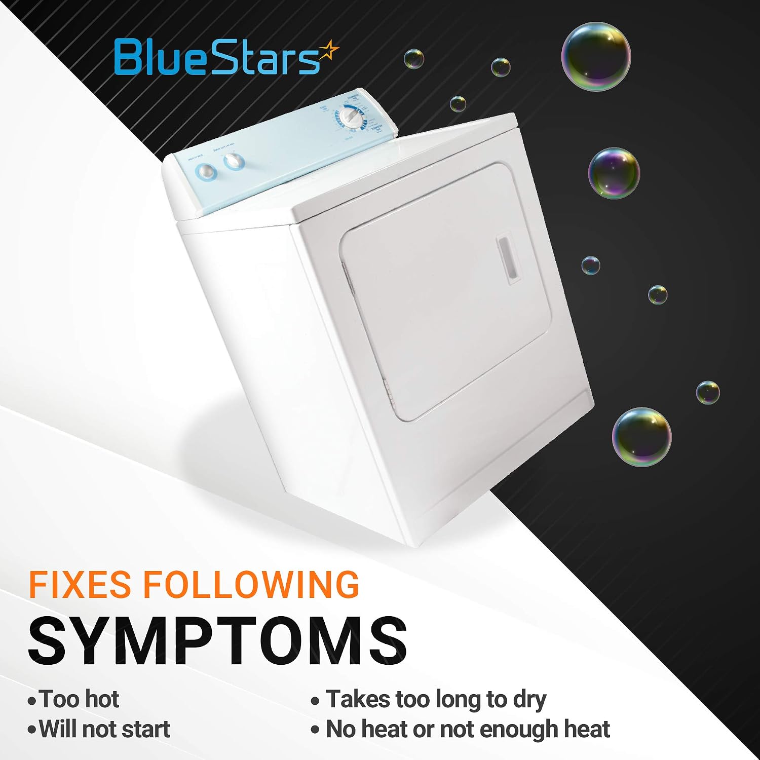 279769 Dryer Thermal Cut-Off Kit Replacement Part by BlueStars - Easy to Install - Exact Fit for Whirpool & Kenmore Dryers - Replaces 3389946 3398671 3977394 695563 AP3094224 3390291