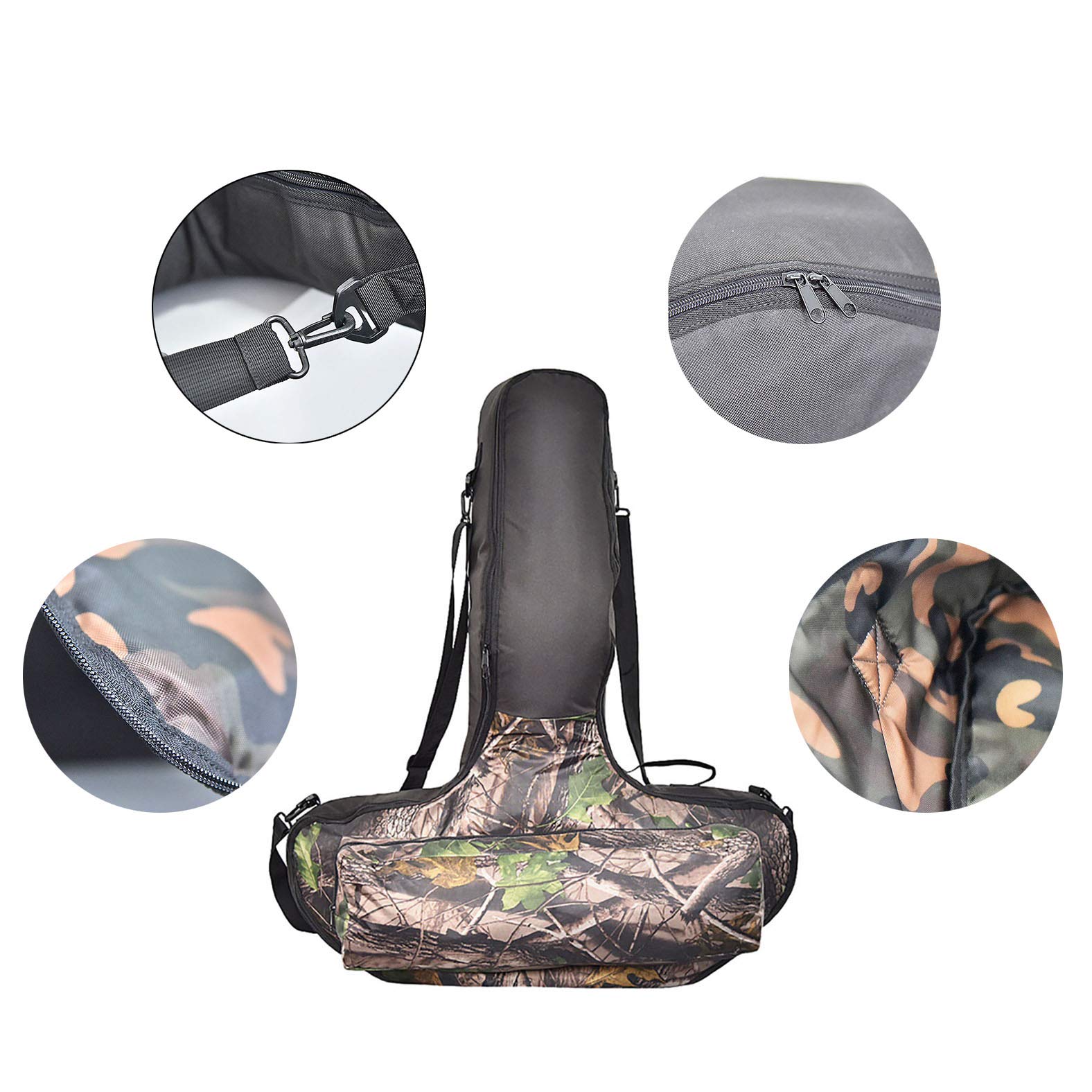 LGYKUMEG Tiro con L'Arco Borsa per Balestra Custodia per Arco 2.1lb Oxford Fabri Copertura per Balestra da Caccia Accessori Tela con Tasca Frontale,A