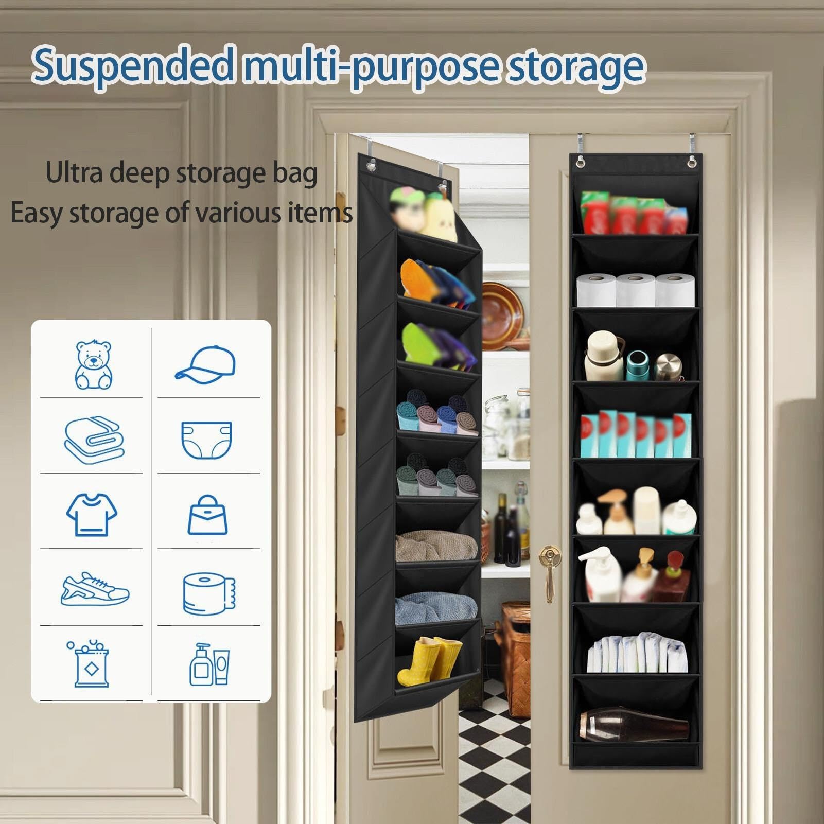 Pliable Range Chaussures Suspendu sur La Porte Placard Organiseur