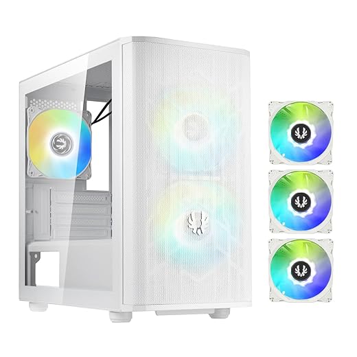 BITFENIX Boitier PC Mini Tour Nova Mesh SE M-ATX ARGB (Blanc)