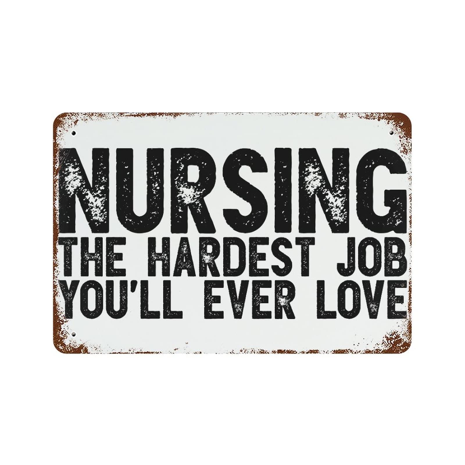 Panneau rétro Nursing déco cuisine plaque métal vintage 30x45 cm