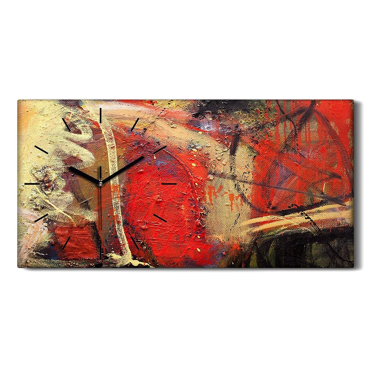 Horloge sur Toile Ne Pas Tic Tac en Silence Salon Chambre Cadre