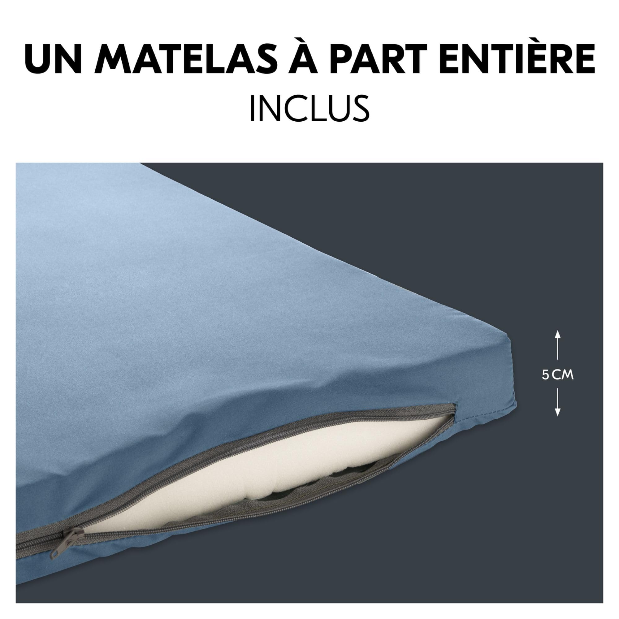 hauck Sleep N Play SQ łóżko podróżne i kojec dla dzieci, zestaw z materacem o grubości 5 cm, mały, składany, w zestawie torba do przenoszenia, dla niemowląt i dzieci od urodzenia do 15 kg