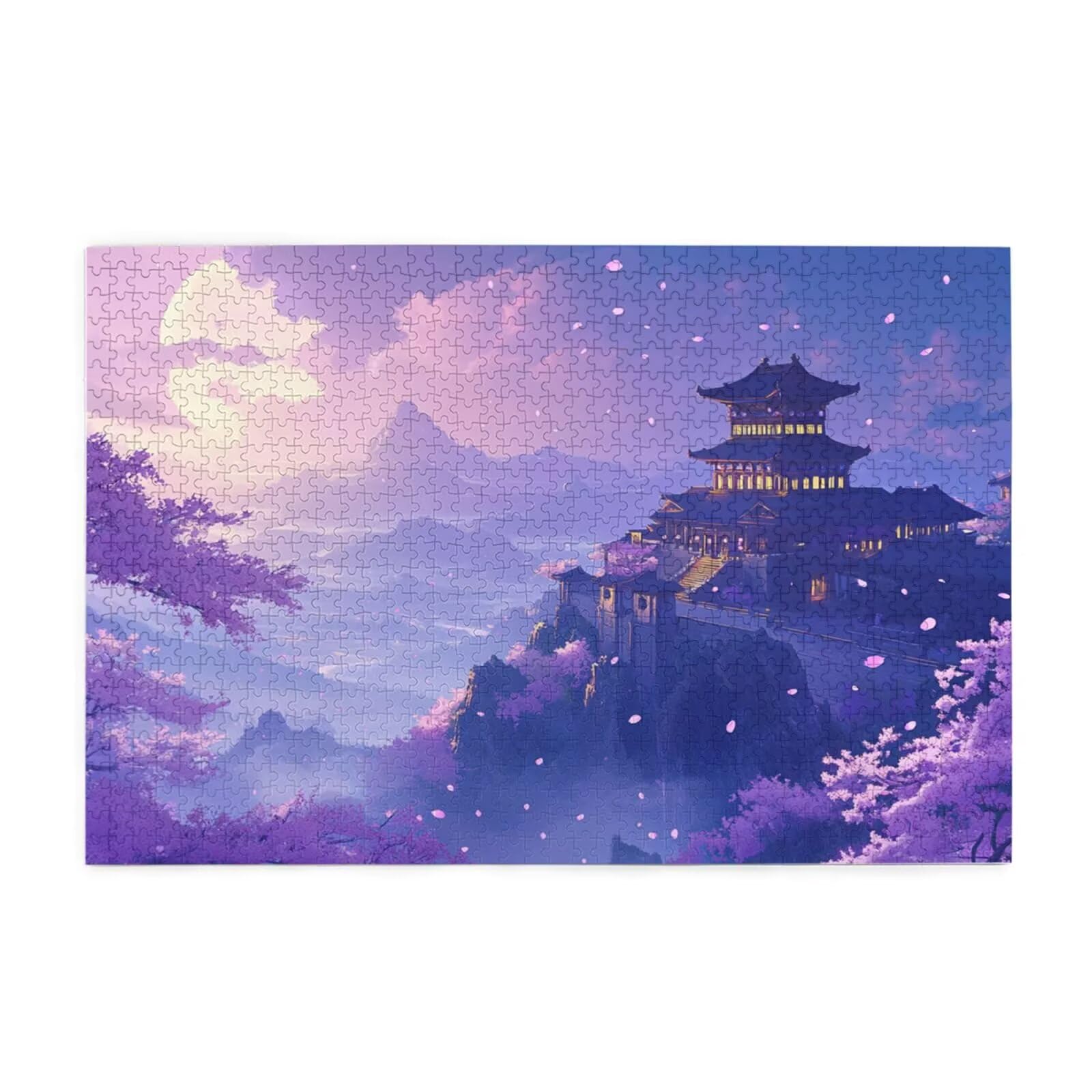 Puzzles Paisaje 1000 Adultos, Puzzle Montaña con Cajas y Cartel, Juego Clásico de Puzzle Arte para Entretenimiento Adultos, Regalos de Decoración del Hogar para Pasatiempos Creativos de Mujeres 2T-976