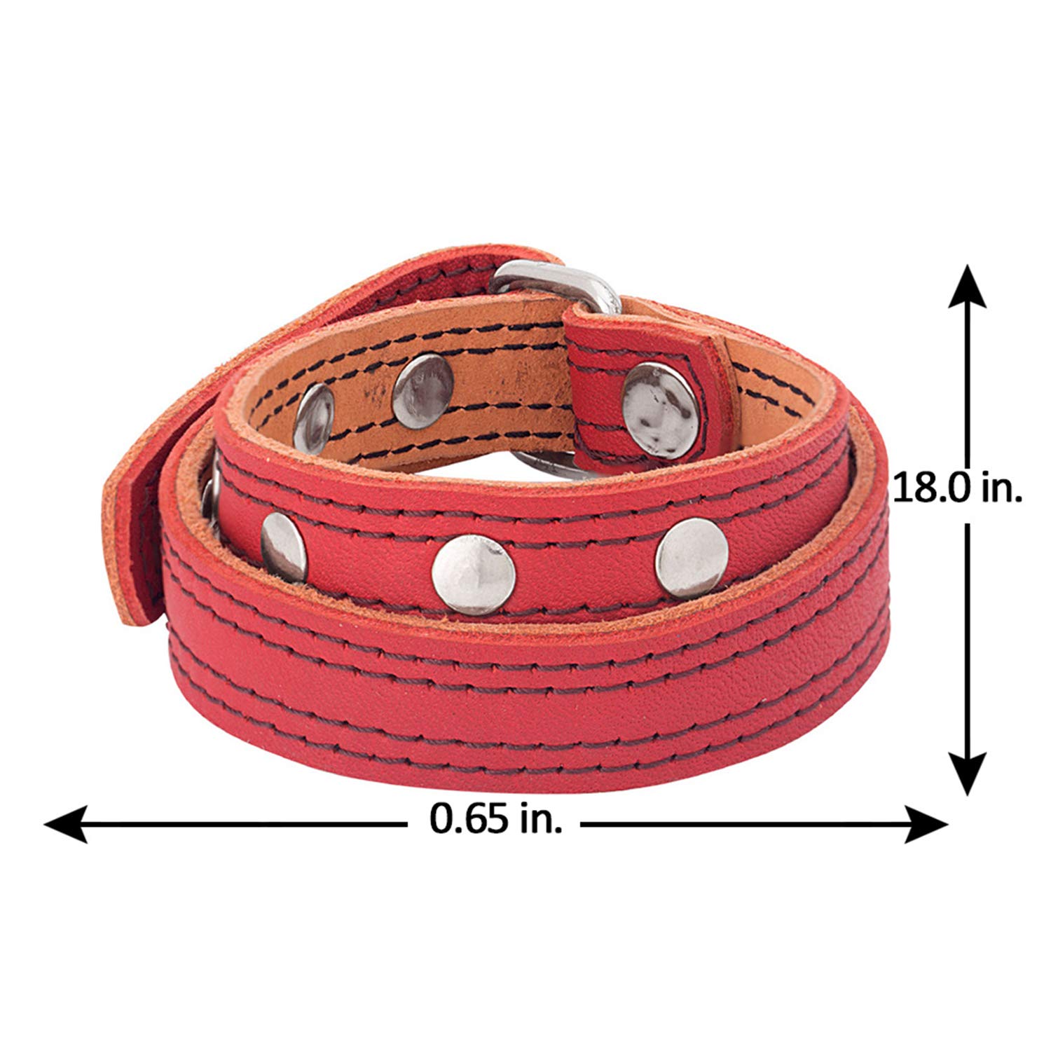 Women's Red Wraparound Leather Bracelet, Stylish Accessory