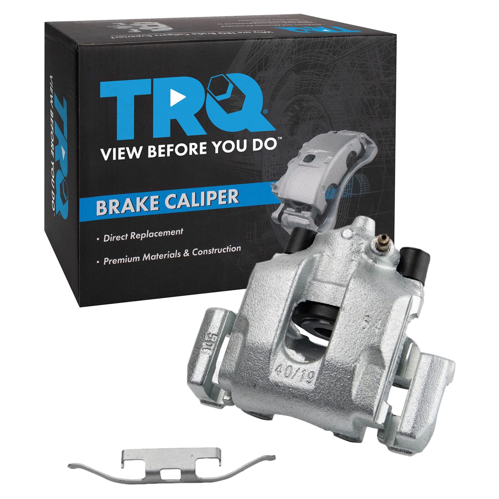 TRQ Rear Right Brake Caliper w/Bracket Passenger Side