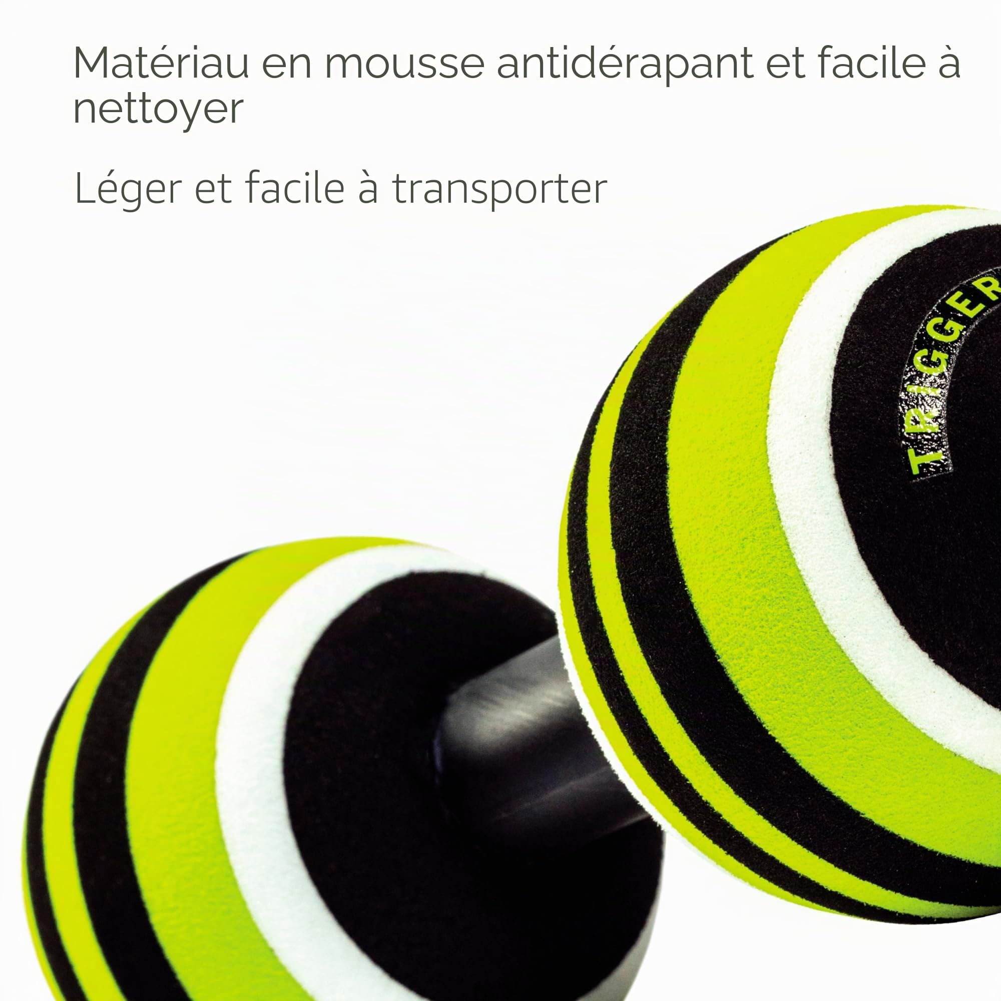 TriggerPoint MB2 Double Massage Ball Roller pour le soulagement du dos et du cou – Design ajustable et durable pour un relâchement ciblé de la tension dans la colonne vertébrale,le cou et les épaules