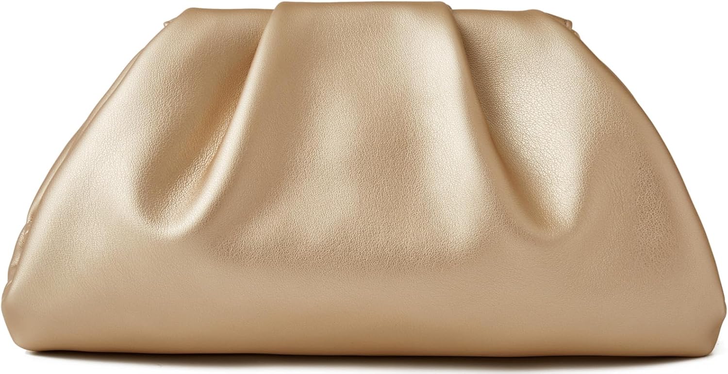 Women's Clutch Purse,detachable chain shoulder bag, dumpling crossbody bag, cloud evening clutch.