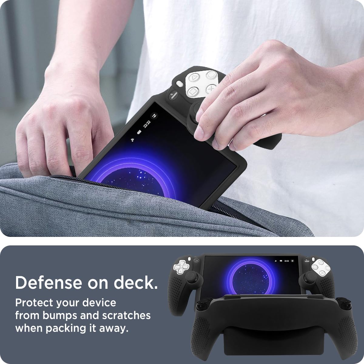 Miimall Funda Compatible con Sony Playstation Portal - Funda de Silicona Resistente a Arañazos y Golpes, Ultrafina para Portal 2023