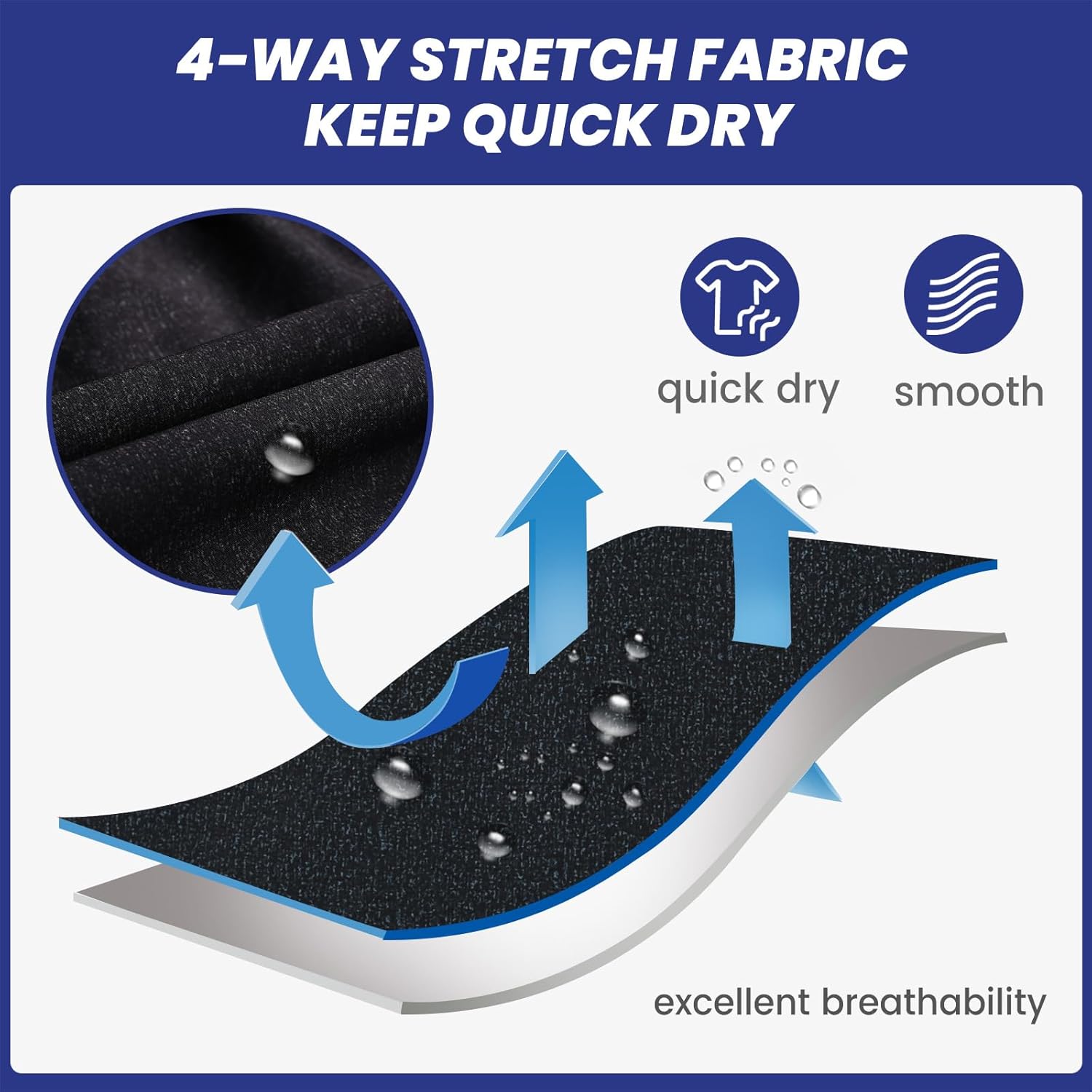 maamgic Mens 7" Stretch Swim Trunks Quick Dry Mesh Lining Swimwear Bathing Suits - Image 2