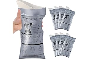 Pee Bags for Travel for Women - Disposable Emergency Urinal Bag, 8/12/20/24 Pack