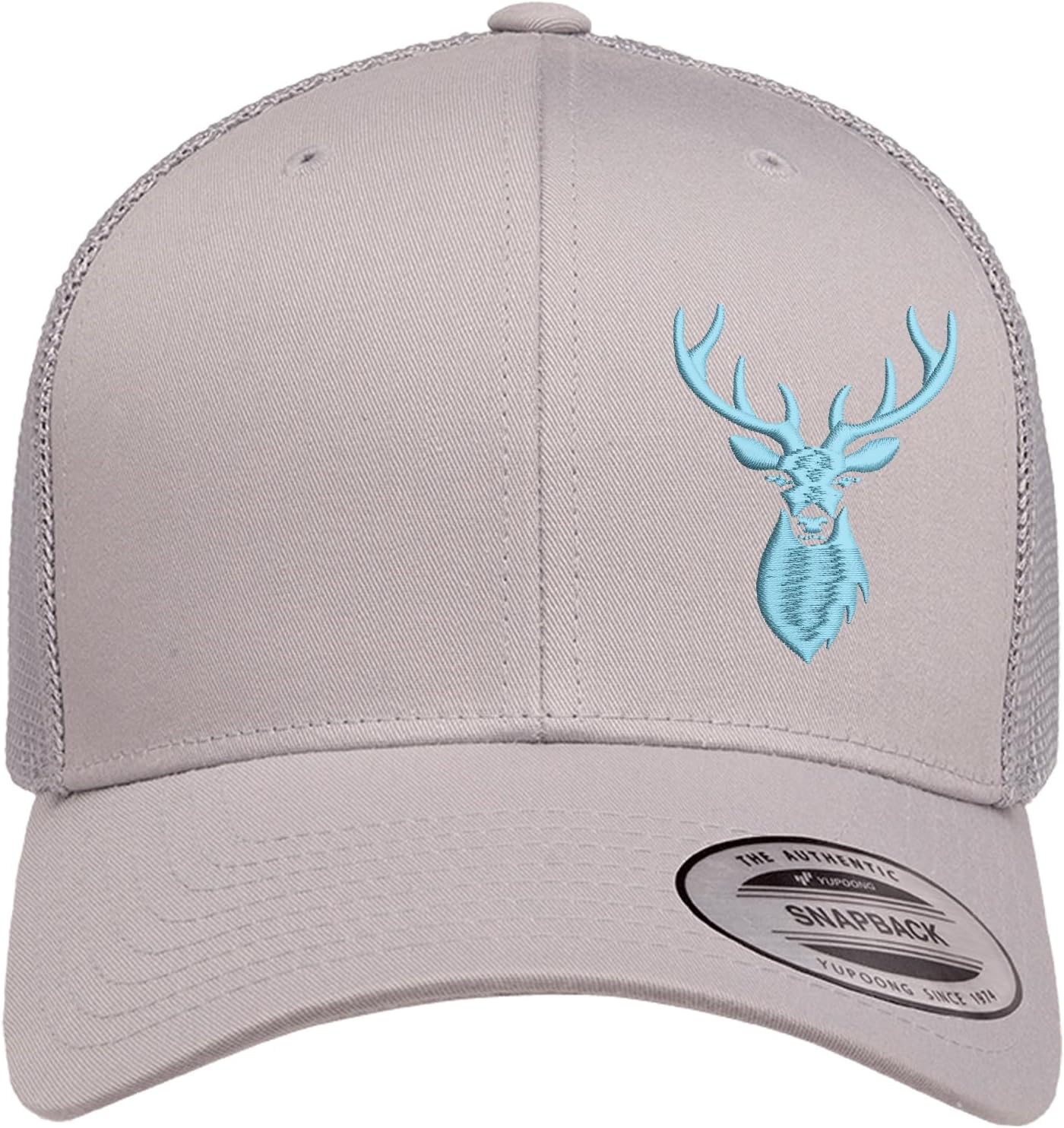 Embroidered Deer Hunting Trucker Hat for Men & Women – Adjustable Mesh Back Snapback Cap, Country Outdoor Hat