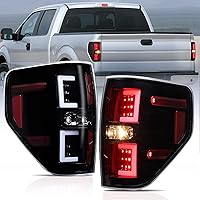 Vista 8 de Ensamble de faros Nilight para Ford F150 F-150 2009 2010 2011 2012 2013 2014, faro LED DRL, carcasa negra