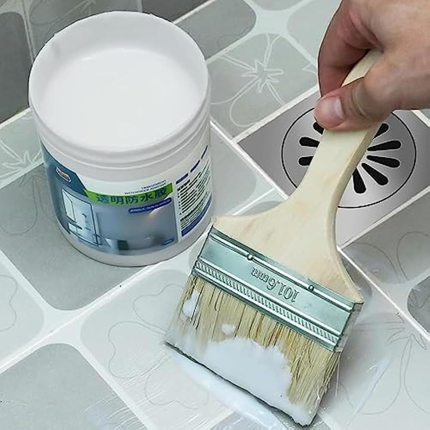 , Anti-Slip Tile, Dining, Kitchen Floor Slip, Dinning Only, Drop Prevention, Waterproof Rubber Seal, Strong Sealing Agent, Waterproof Leak Proof, Transparent Waterproof Coating Agent, Wall