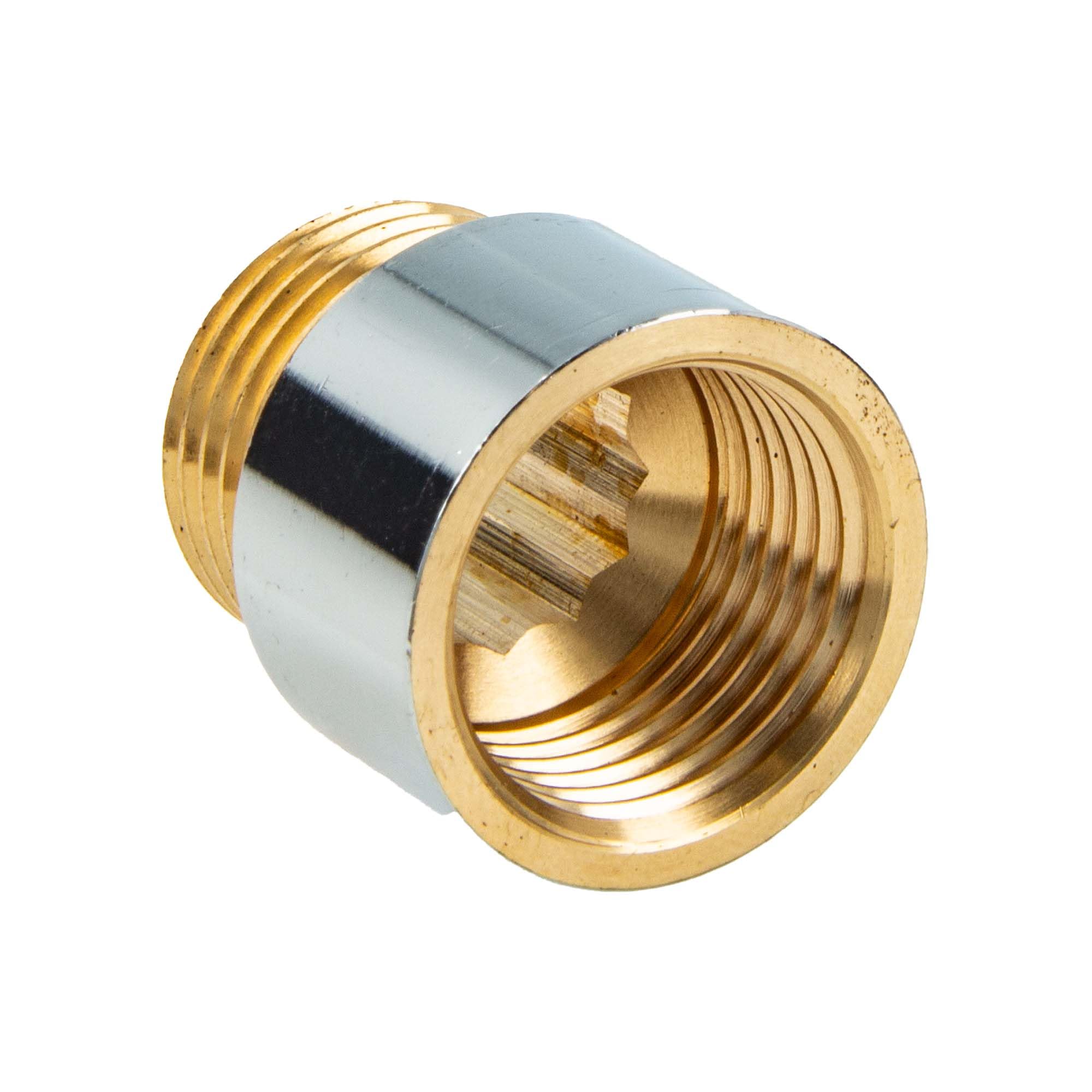 tecuro Tap Extension 1/2 Inch x 20 mm - According to Drinking Water Regulation 50930-6, DIN 3523, Brass CW 617 N Shiny Chrome-Plated
