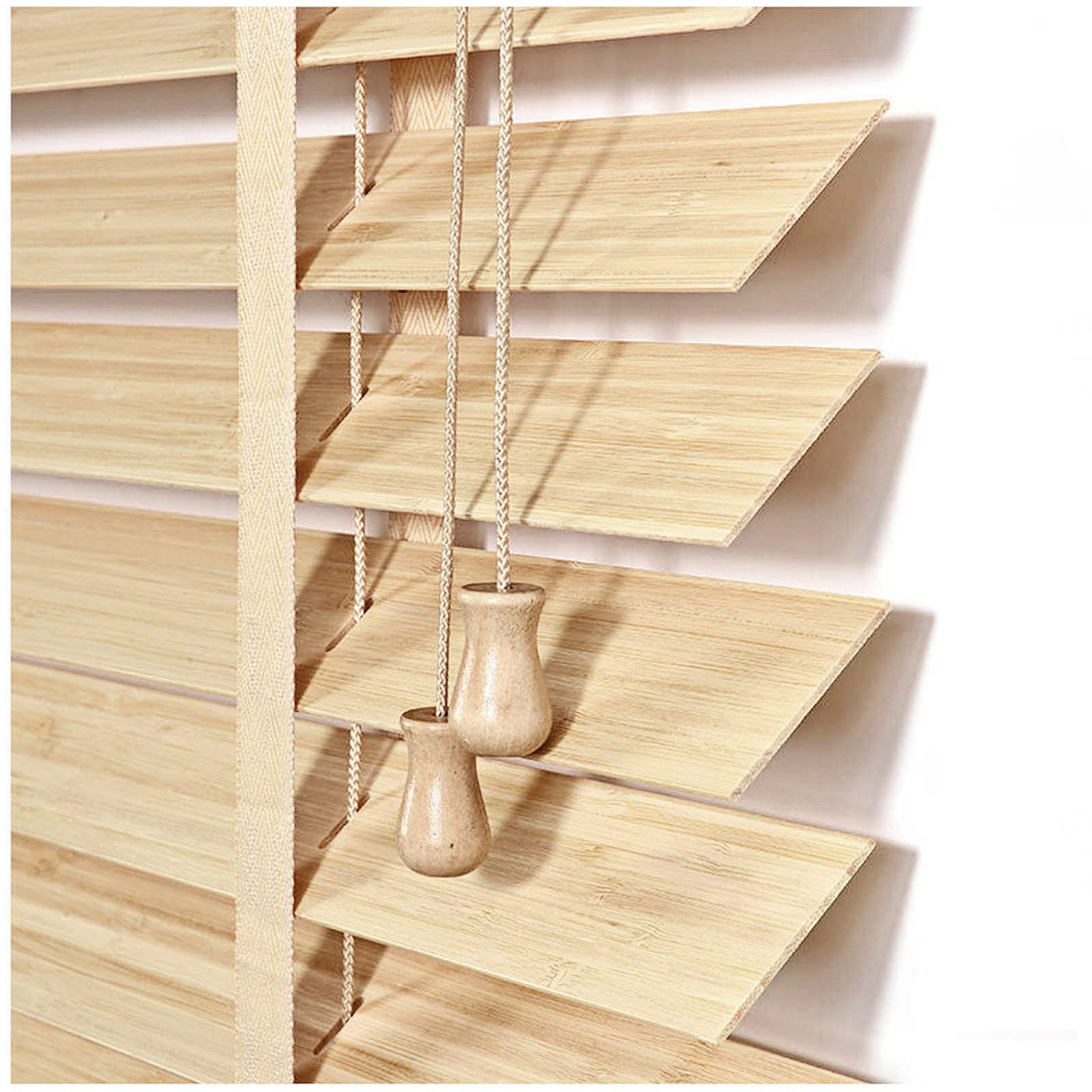 Wooden Venetian Blinds, Horizontal Blinds, Natural Light Filtering Venetian Shades, Solid Wood Window Blinds, 50-150cm/20-59in Wide,WxH-70x80cm/28 x 31in