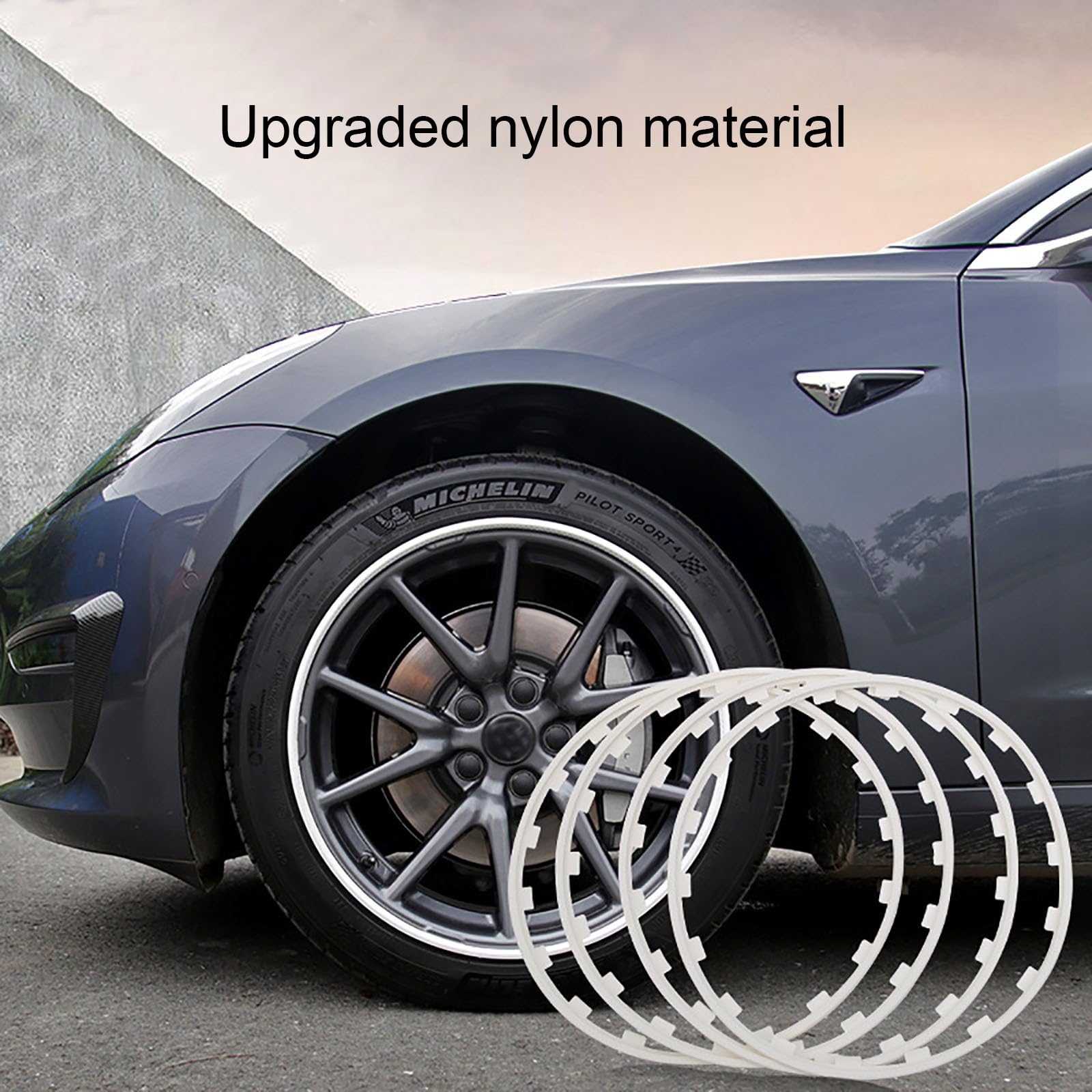 Protector de llanta para Tesla Tesla modelo 3/y, protección de borde de 15 – 20 pulgadas, antiarañazos, antidricción, protección de rueda de alta calidad, prolonga la vida útil de la rueda,
