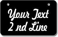 Vista 22 de placa frontal personalizable para matrícula/tocador, fabricada en Estados Unidos., Aluminio