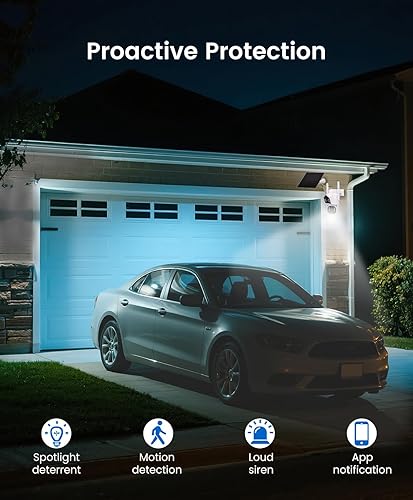 Miniatura 6 de CasaCam SolCam Cámara de seguridad solar inalámbrica para exteriores Cámaras para seguridad del hogar, lente dual 2K+2K, seguimiento automático