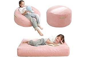 MAXYOYO Bean Bag Chair Bed for Kids, Convertible Bean Bag Folds from...